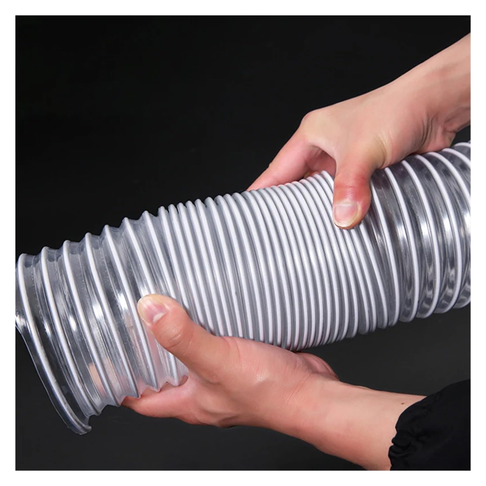 Tube en PVC transparent, aspiration de poussière, tuyau d'évacuation des fumées, tuyau d'échappement d'air, 1 à 5 mètres, diamètre intérieur 30 à 100 mm, 1 pièce(2 Meter,Inner Diameter 40mm)