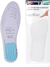 Memory Foam PU Insoles Inserts for Shoes Comfort Shock Absorption, Orthopaedic Padding Support, Cushioning for Women and Men Size 36 to 46