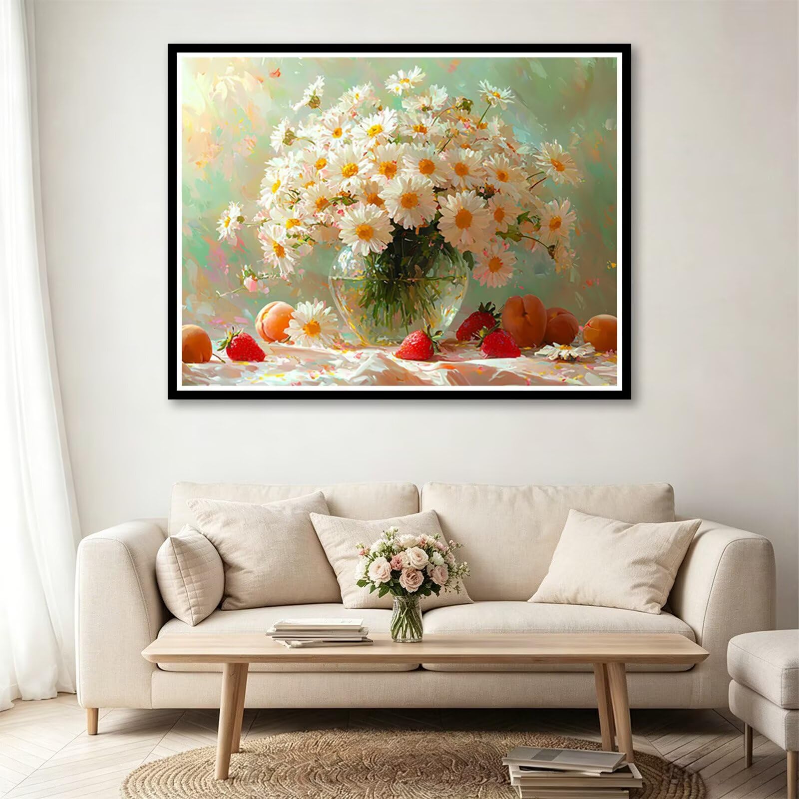 Kwiat diament sztuka dorośli, 5D diamentowy obraz truskawka 90x70 cm T0-809