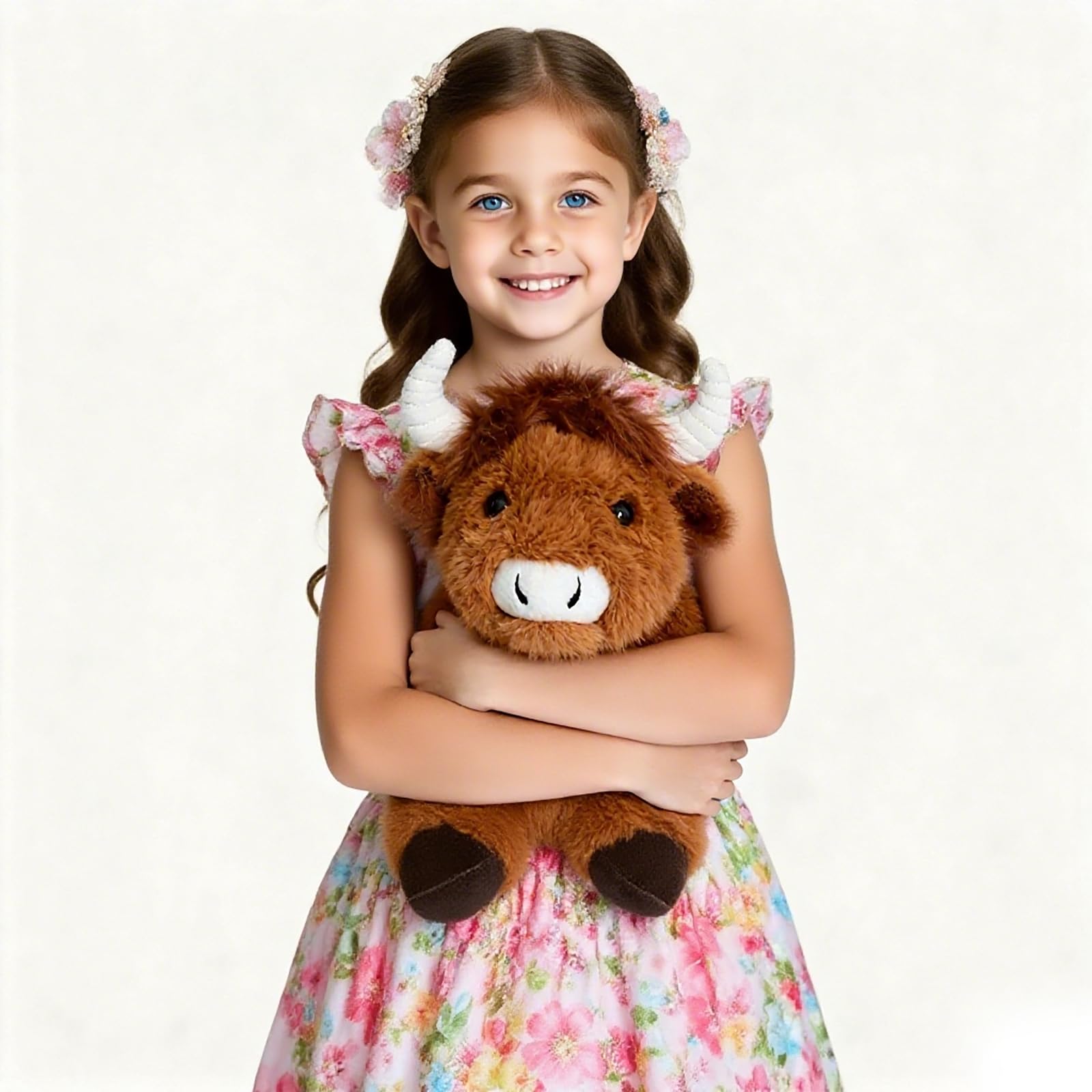 Omuyasi Weighted Highland Cow Plush Toy 2 kg, Highland Cow Gifts, Weighted Teddy Highland Cow Stuffed Animals - Image 3