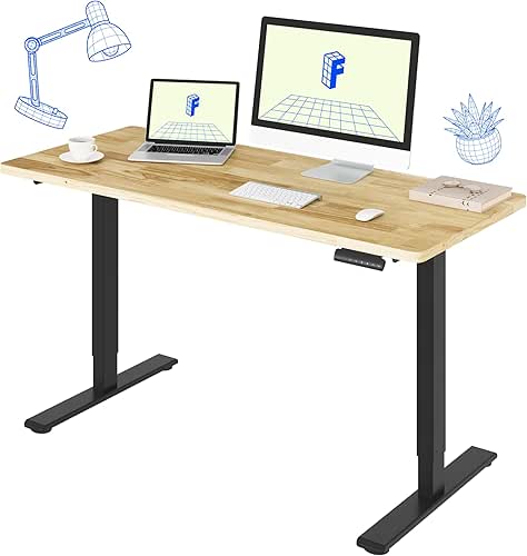 FLEXISPOT E3 Solid Wood Dual Motor Electric Standing Desk 55