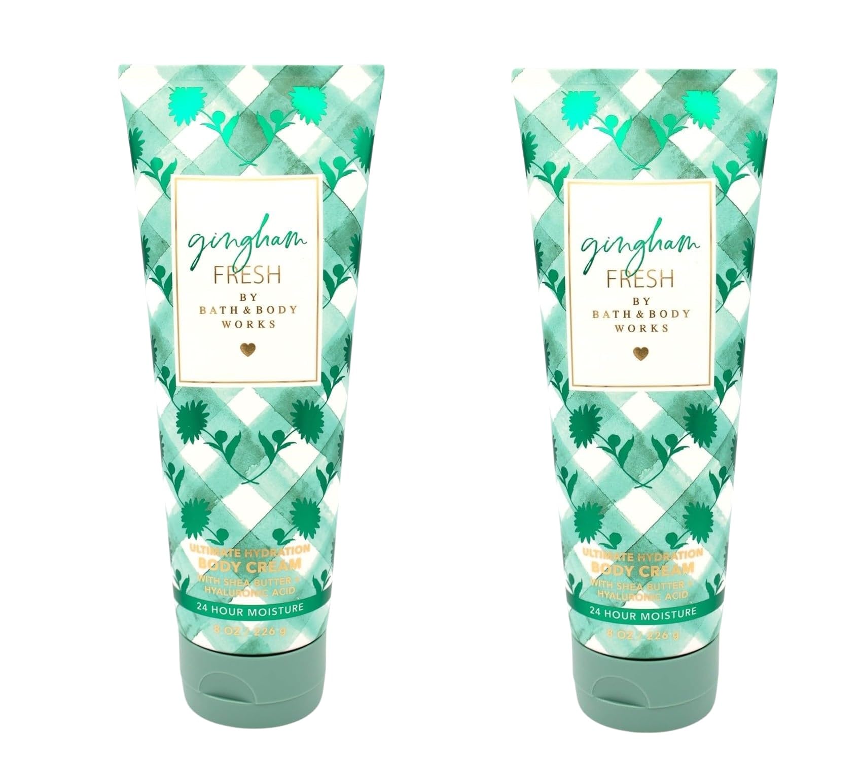 Bath & Body Works Gingham Fresh Ultimate Hydration Body Cream 8 Ounces Pack of 2