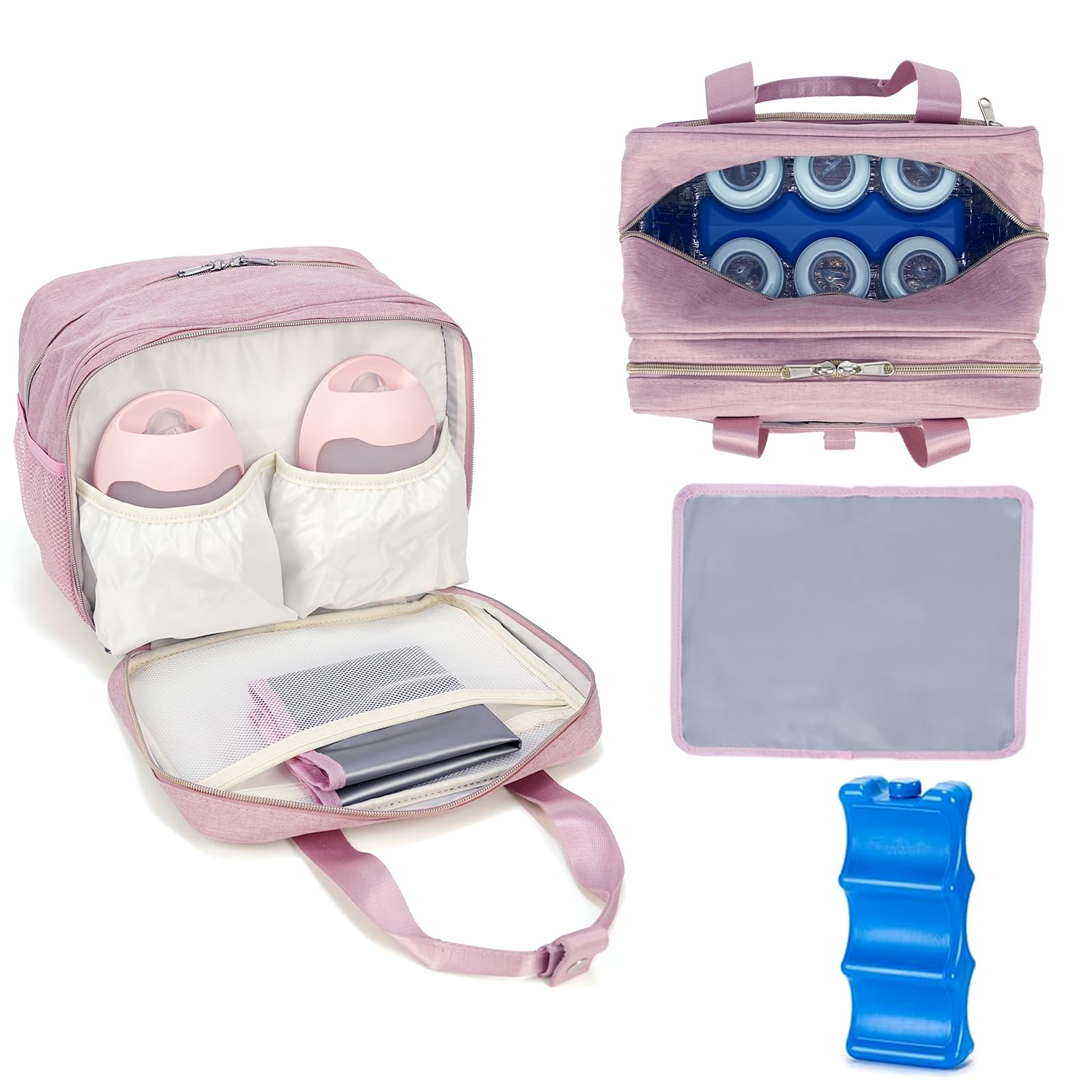 服2着とBOXセット(baby milk) Amazon.com : GEMIU Breastmilk Cooler Bag with Ice Pack,Fits 6 Baby