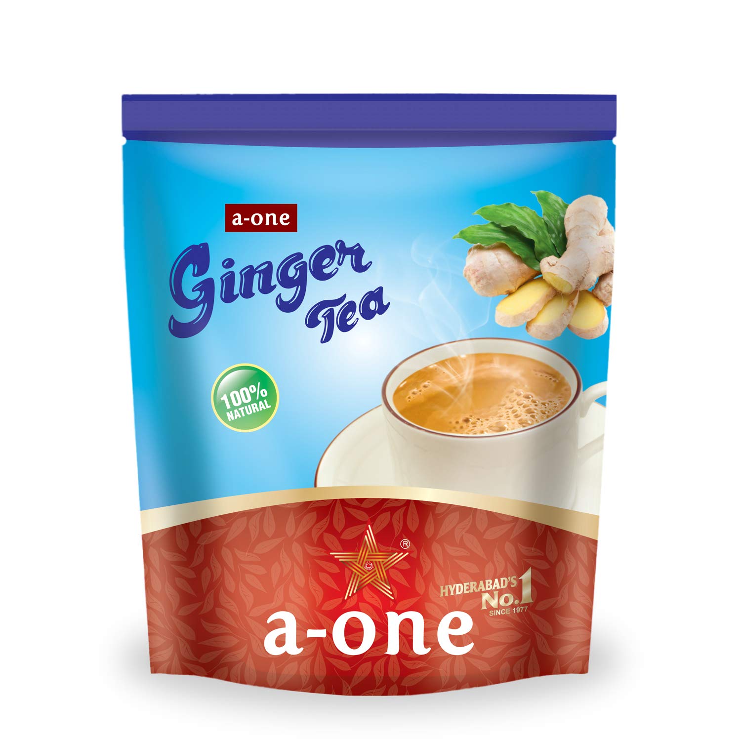 Ginger Tea 100% Natural Ginger Flavoured Tea 250 gms (Pack of 4)