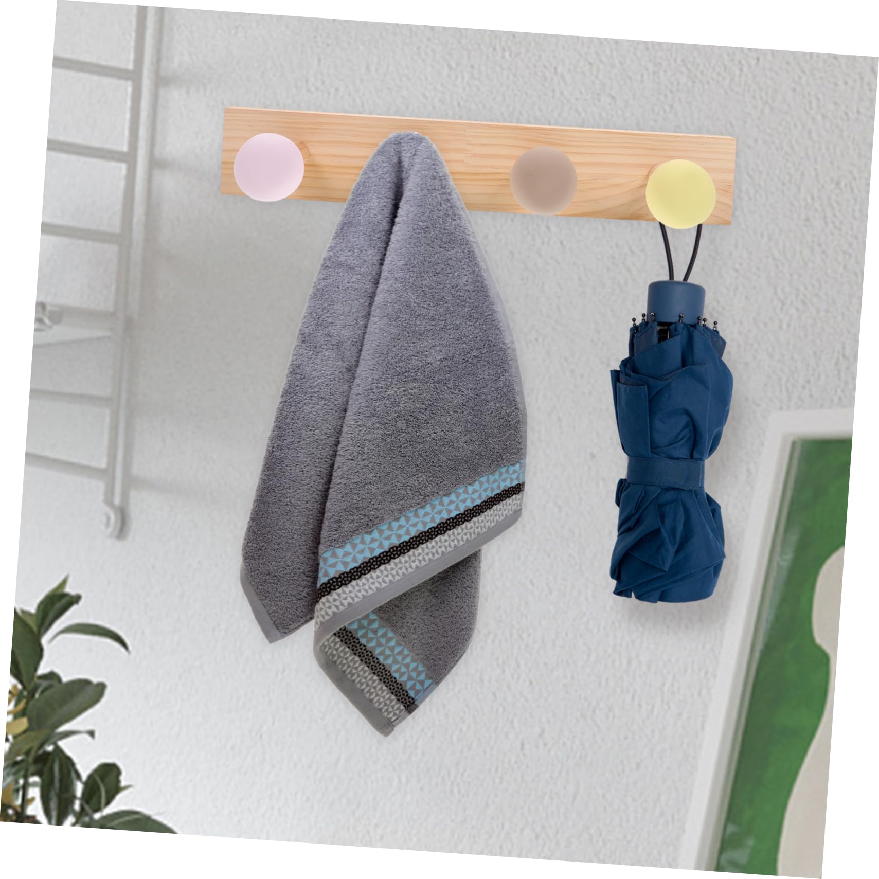 Zerodeko 4 Ensembles De À Boule Semi-Circulaire Crochet pour Serviette De Salle De Bain Crochet pour Chapeau Porte-Vêtements Robuste Décoration De Bureau Mural