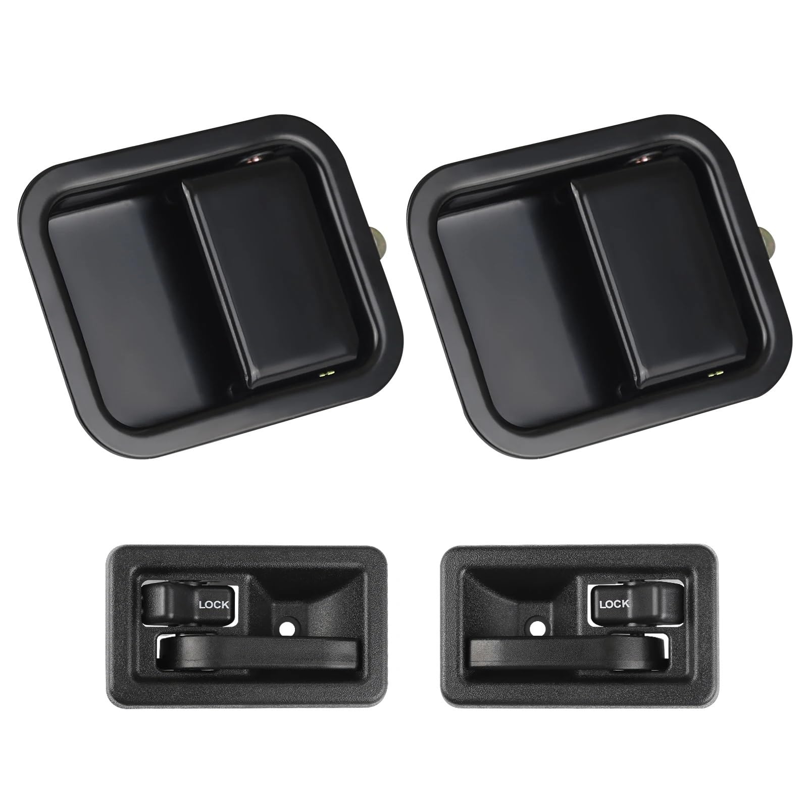 Vdifsvb for Jeep for Wrangler YJ 1991-1995 TJ 1997-2006 55176383AE 55176476 Car Door Handle Interior&Exterior Door Handles Side Exterior Door Handle