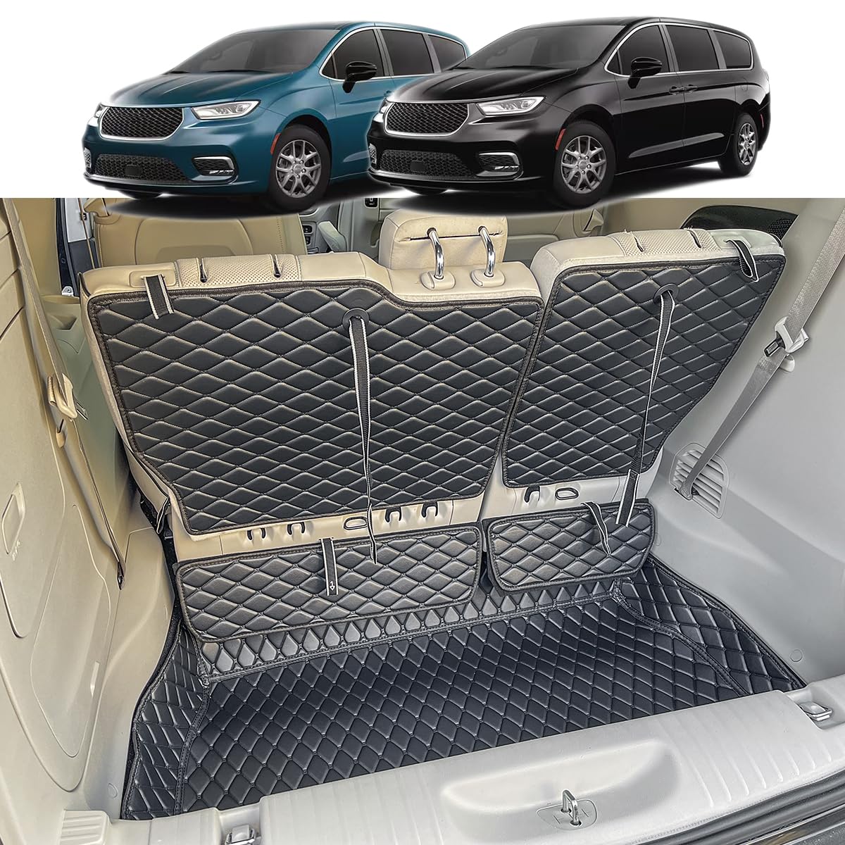 cargo liner for 2017-2025 chrysler pacifica custom fit car trunk mat