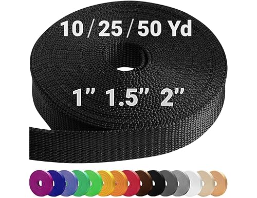 2 Inch Nylon Webbing Strap: Heavy Duty Nylon Webbing for Outdoor Equipment and DIY