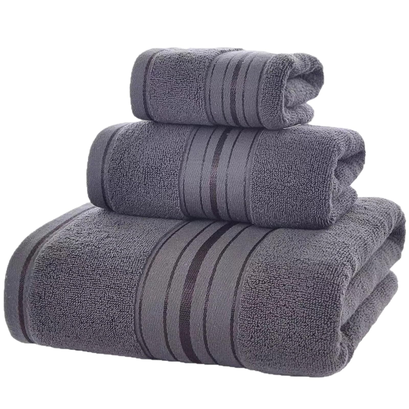 Juego de toallas de baño y mano absorbentes con tejido de secado rápido para el hogar