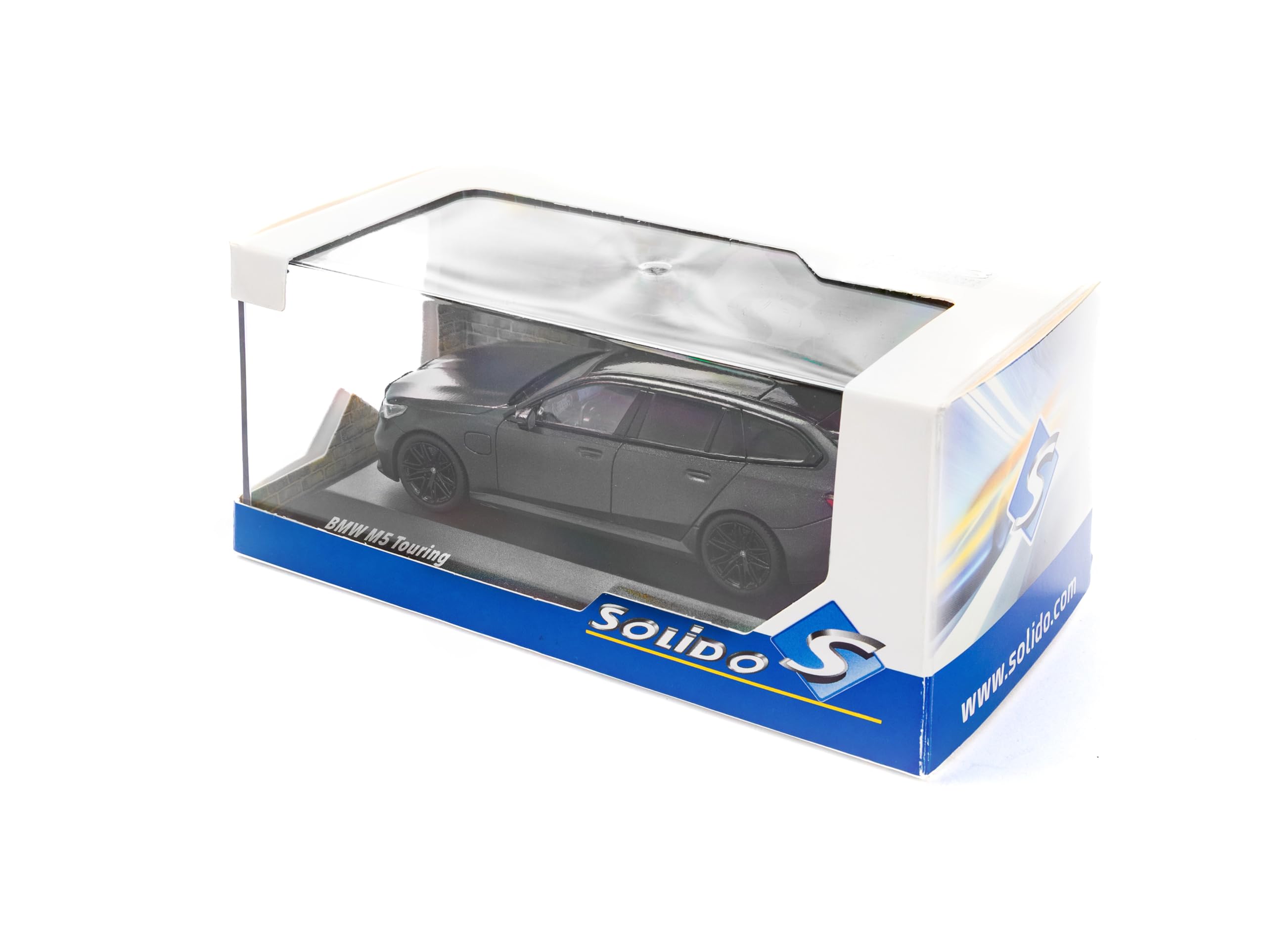 Solido BMW M5 Touring (2024) – Combi Sport Performance Combi Doppio Reno Nero Design Diecast Modellino Auto Grigio, 1:43