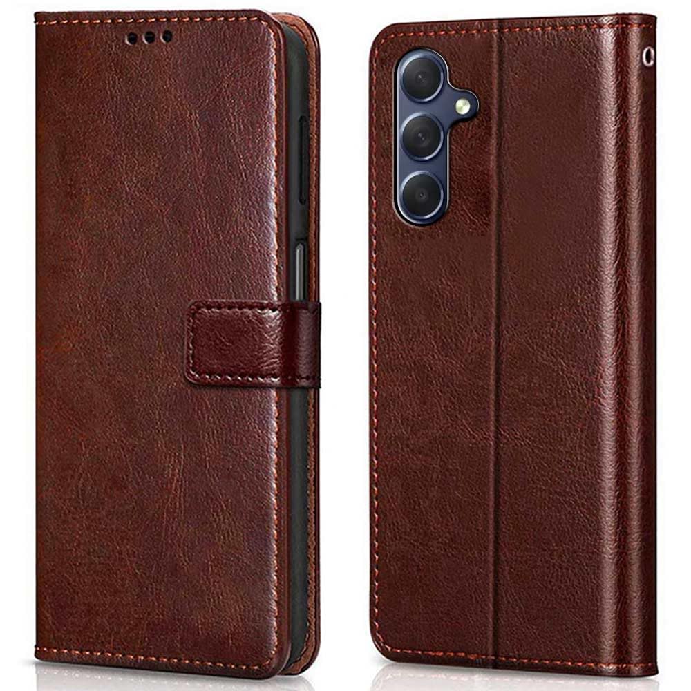 WOW IMAGINE Shock Proof Flip Cover Back Case Cover for Samsung Galaxy M34 5G | F34 5G (Flexible | Leather Finish | Card Pockets Wallet & Stand | Chestnut Brown) (B0CBH1RBSF) Amazon Price History, Amazon Price Tracker