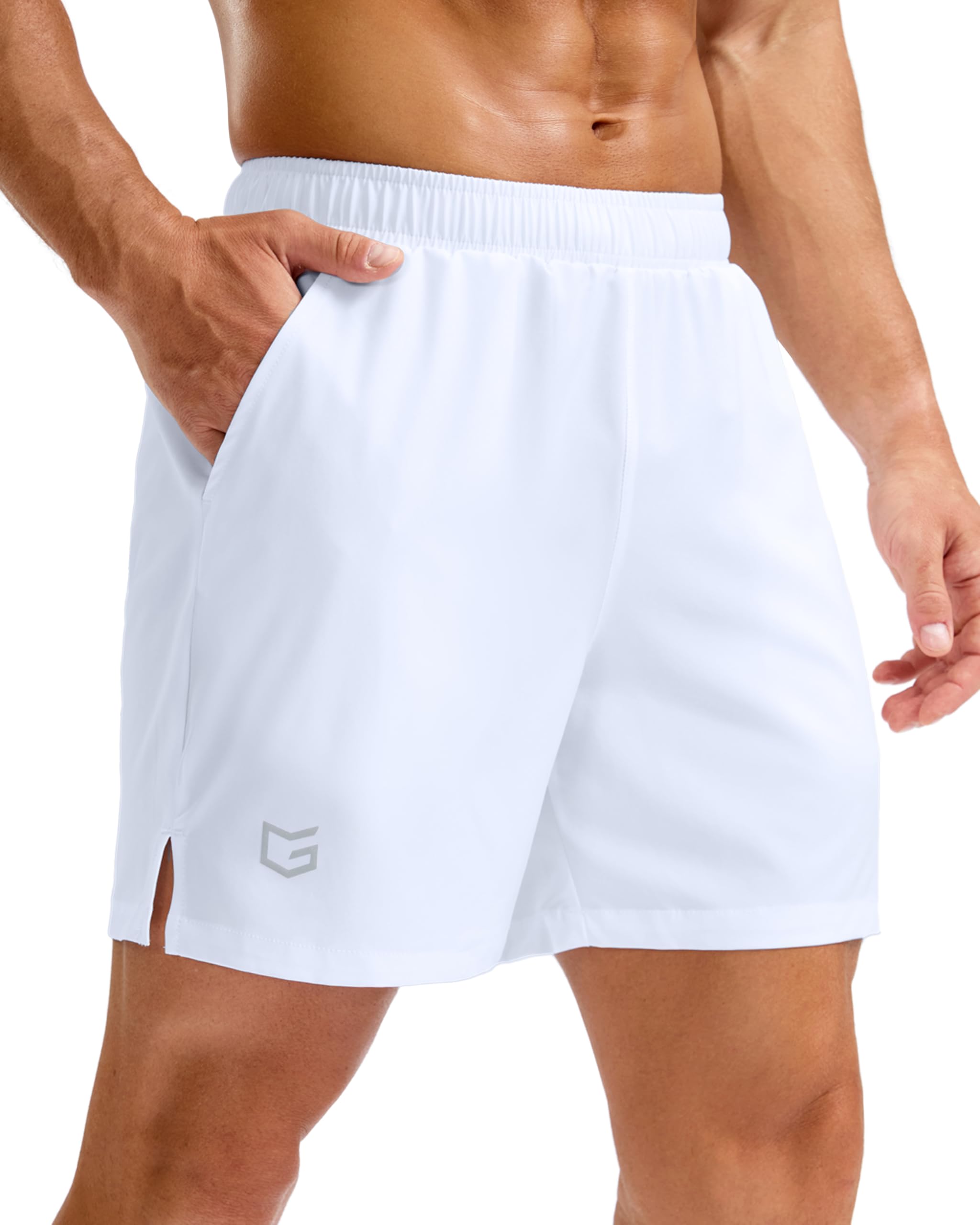 G Gradual Men's Athletic Running Shorts with Pockets 5"/ 7"/ 9" Gym Shorts