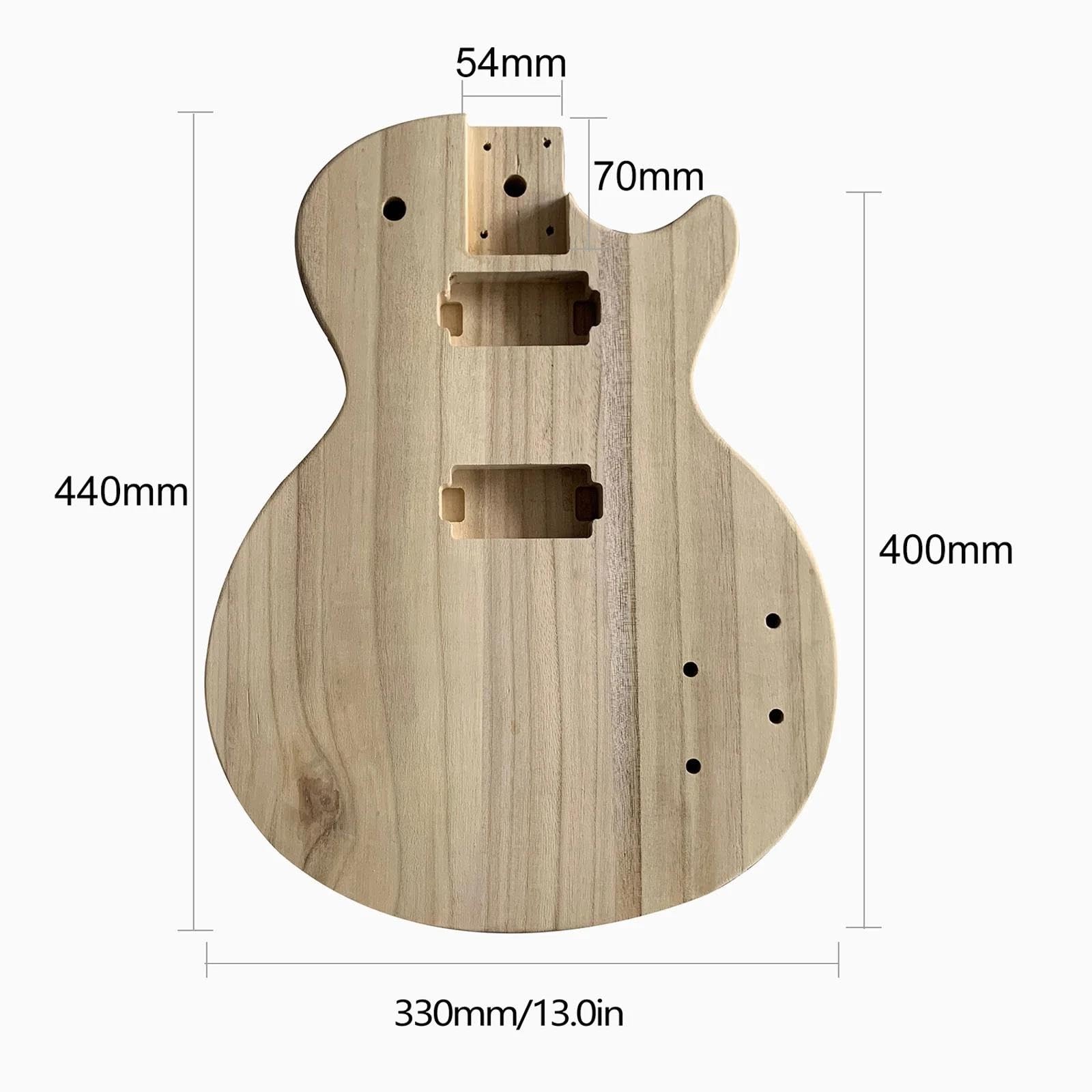 Guitar Body Kit Unfinished Electric Guitar Body Maple Wood Blank Barrel For PB Style Bass DIY Parts