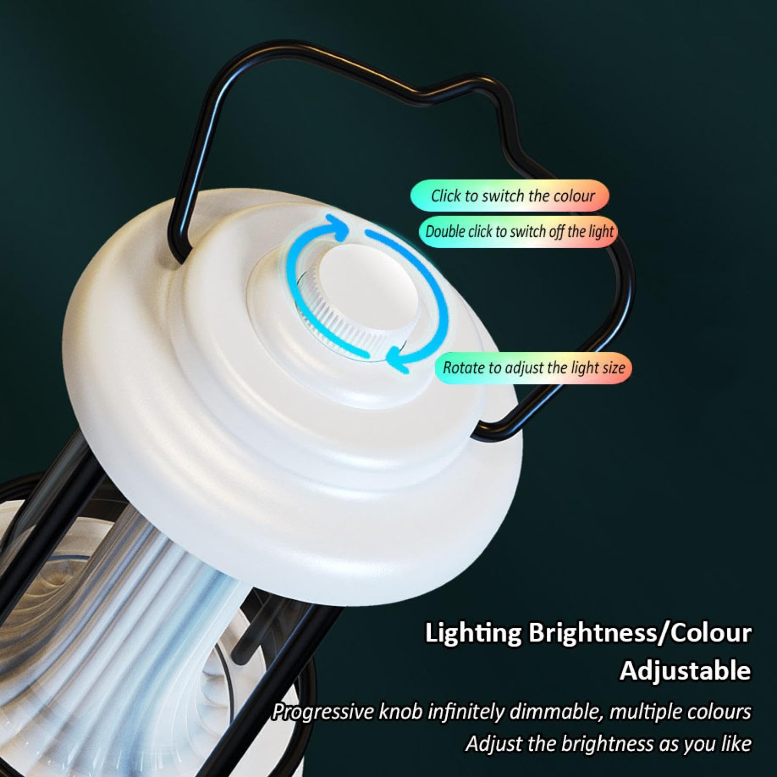 Vintage Campeggio Luce Esterna Atmosfera Luce Notturna Led Ricaricabile Portatile Impermeabile Luce Portatile Tenda di Campeggio Luce