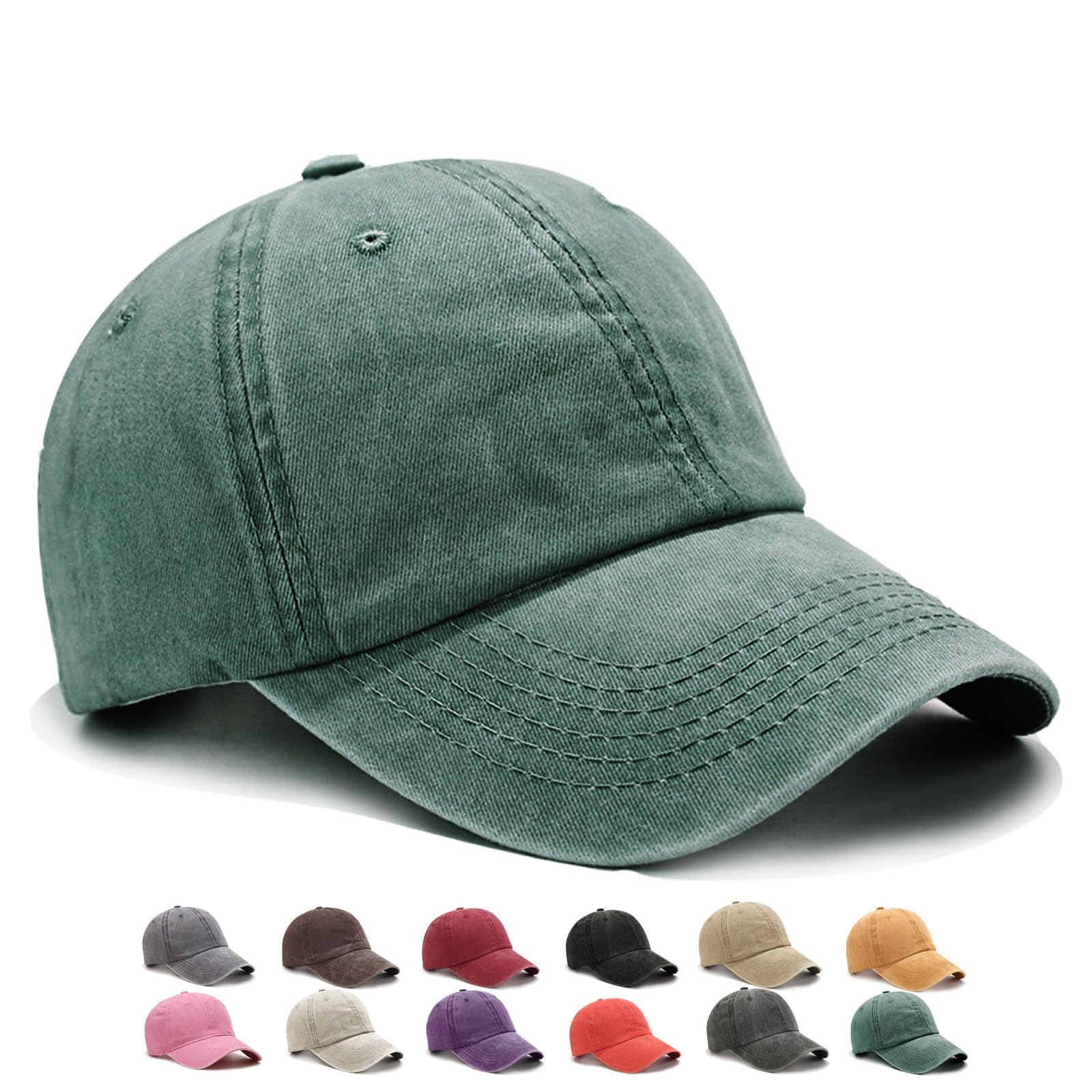 Casquette Baseball Femmes Rétro, Casquette Femme Stylée, Casquette Femme Washed-Distressed, pour Le Running et Les Sports Extérieurs, pour Femmes et Hommes