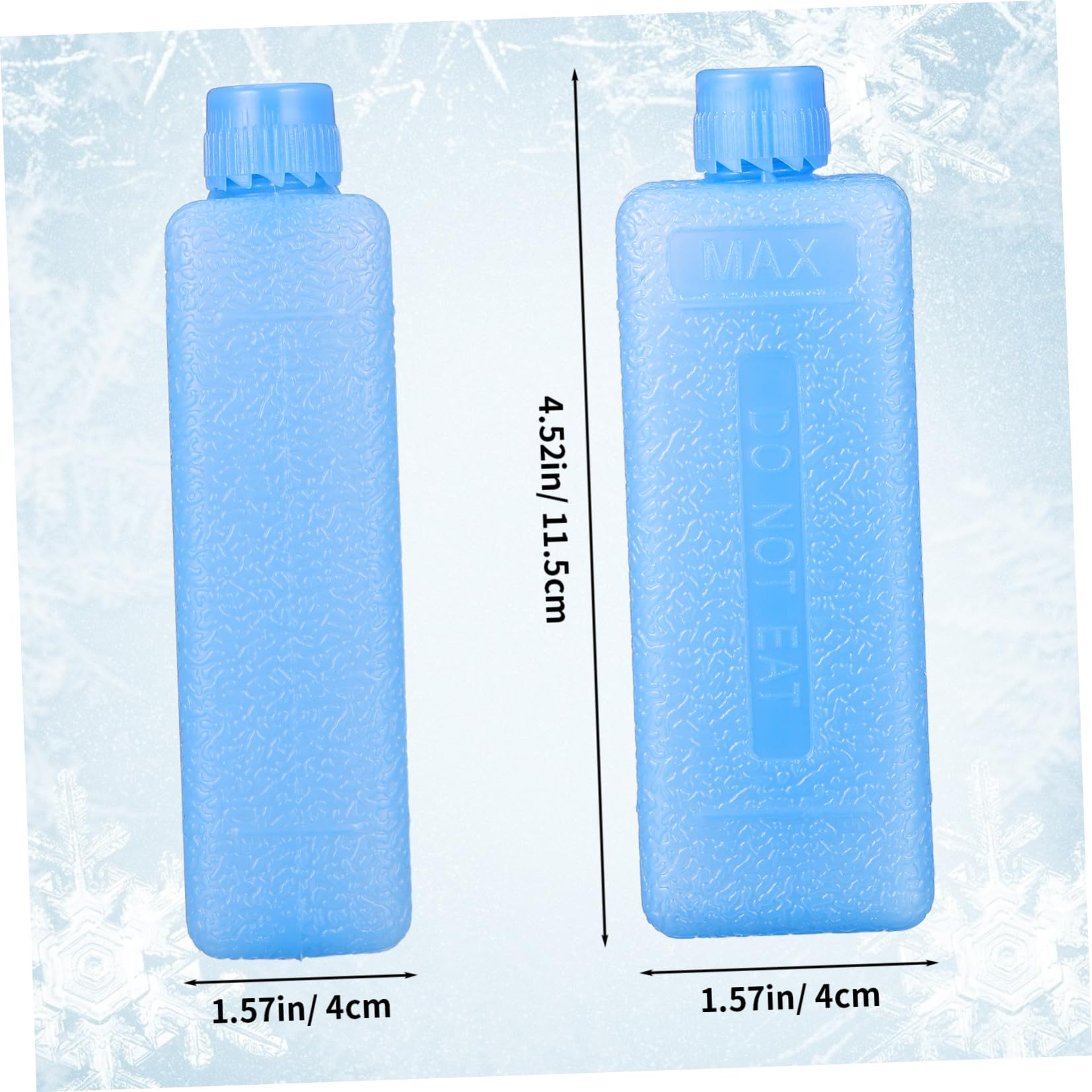 jojofuny 20 Pezzi Ice Box Condizionatore Confezioni Freezer Riutilizzabili in PE per Atmosfera, Raffrescatore Portatile per Preservazione Alimenti e Picnic Outdoor