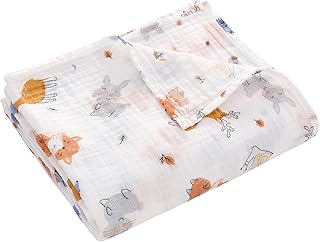 muslin blanket swaddle Cotton Summer 110x150cm for Boys Girls
