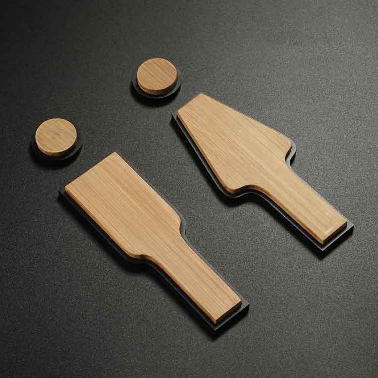 Letrero de baño de aleación de aluminio y madera, decoración rústica para el hogar, oficina, tienda