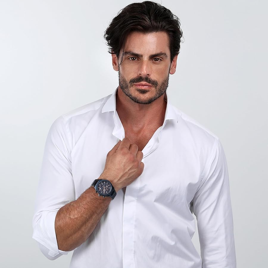 310 AZZARO アザロ　クロノグラフ　スモセコ　デイト　メンズ　腕時計 Amazon.com: Maserati Stile Men's Watch, Chronograph, Quartz Watch