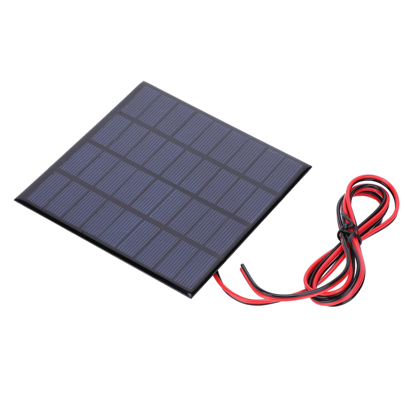 Pannello Solare Modulo Fotovoltaico 9V 2W 115x115mm Cavo | Modulo Solare in Polisilicio, Alte Prestazioni, per Luci e Caricatori