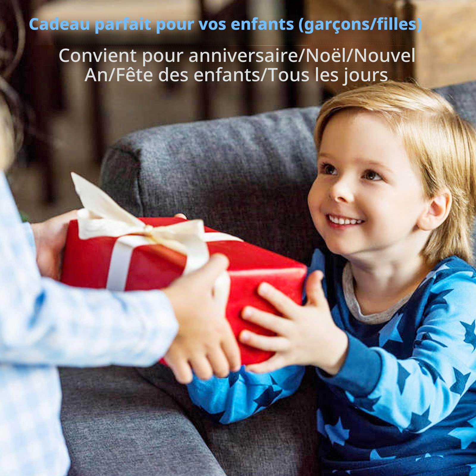 SHANNA Jeu pour VéHicule AéRien,Télécommande Infrarouge de Jouet hélicoptère, Avion Car Toy avec Ensemble Jouets éDucatifs pour VéHicules, avec Les lumières LED et la musiquepour Enfant (Blanche)
