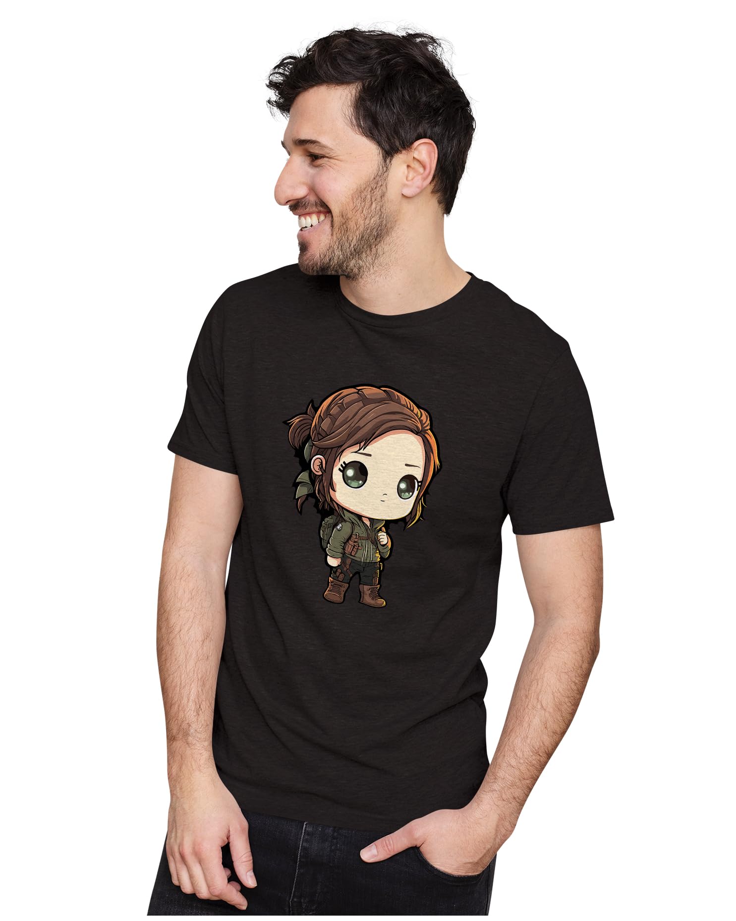 HeybrohMen's & Women's Regular Fit T-Shirt Chibi Ellie TLOU 100% Cotton Unisex T-Shirt