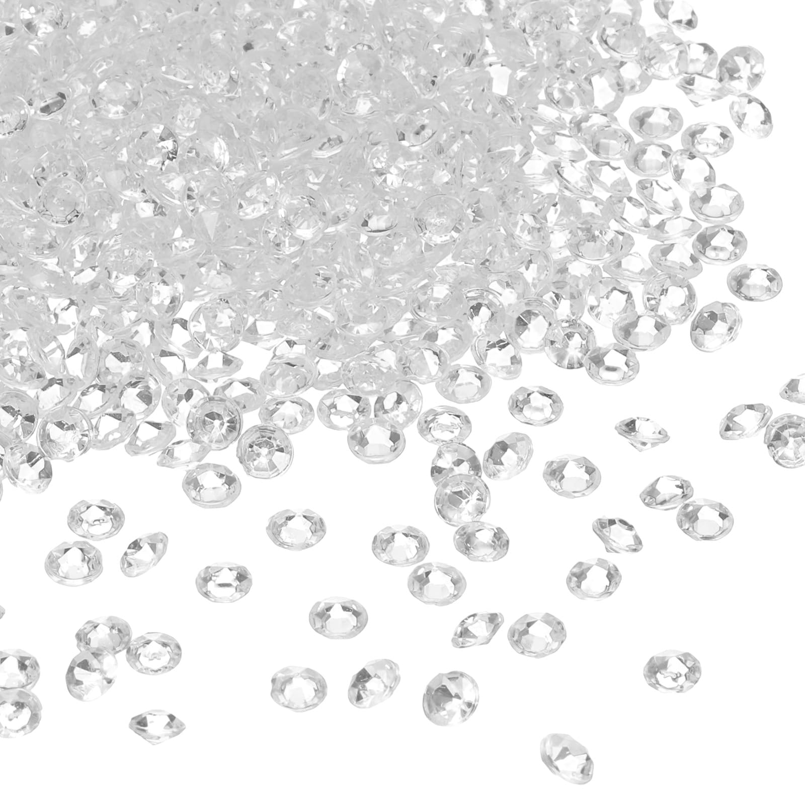 Muiltvoe 5000Pcs Wedding Table Scatter Confetti Fake Crystals Acrylic Diamonds Rhinestones Vase Fillers Gems for Crafts,Table Centerpiece Decor, Bridal Shower Party (Dark Purple, 4.5mm)