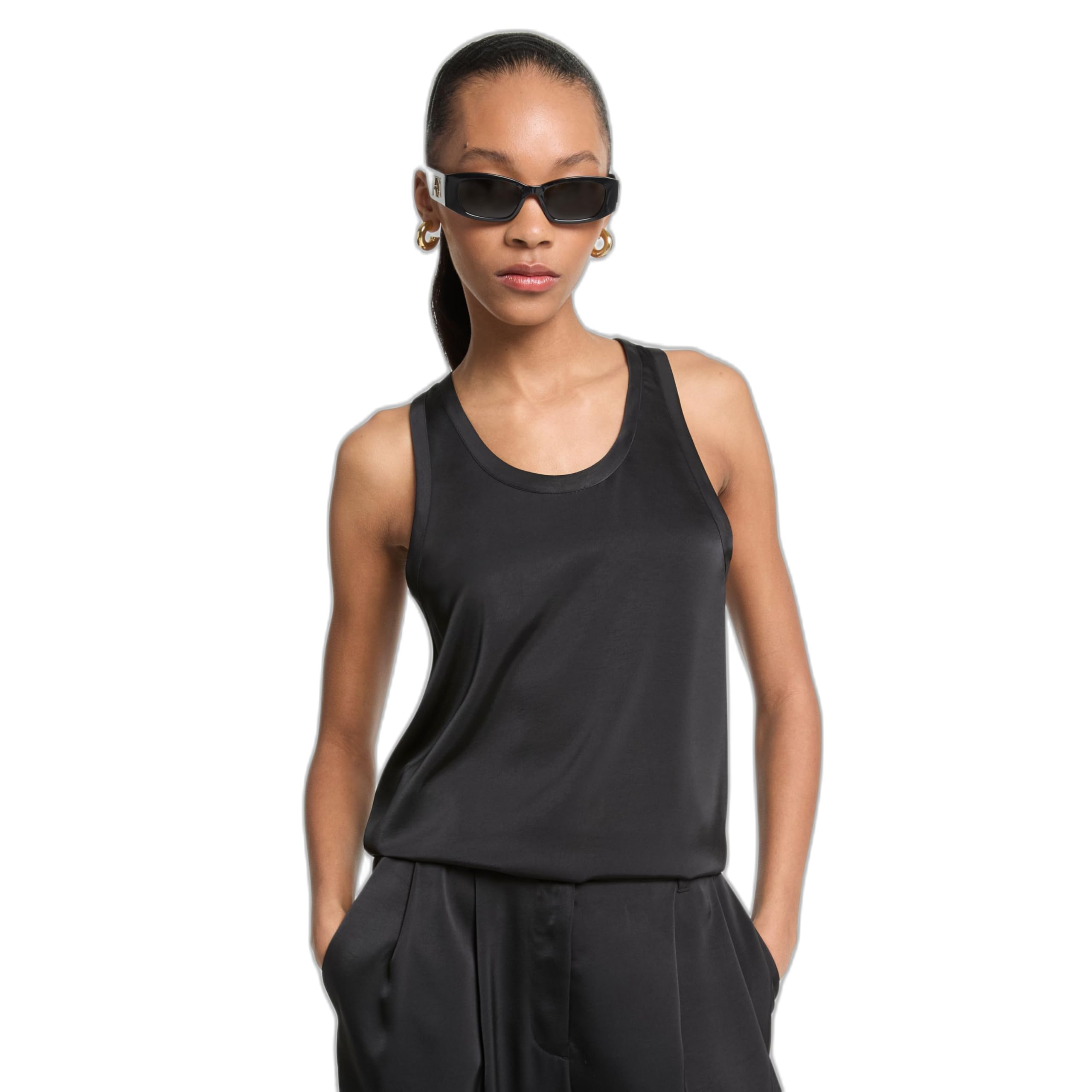 Michael Kors Womens Satin Tank Top