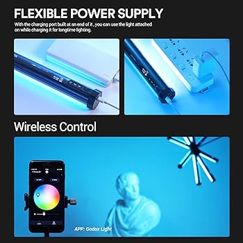 Godox TL30チューブライト、3つのモードRGB CRI9 TLCI99 Amazon | Godox TL30チューブライト、3つのモードRGB CRI9