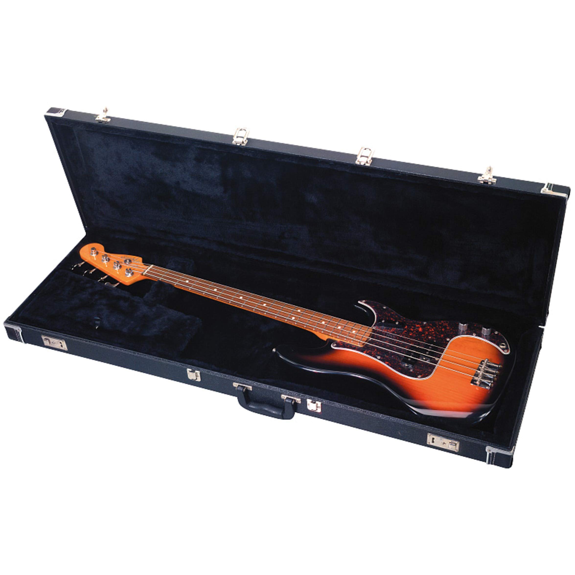 RC 10705 B/SB Case Deluxe rettangolare per Basso elettrico, Black Tolex