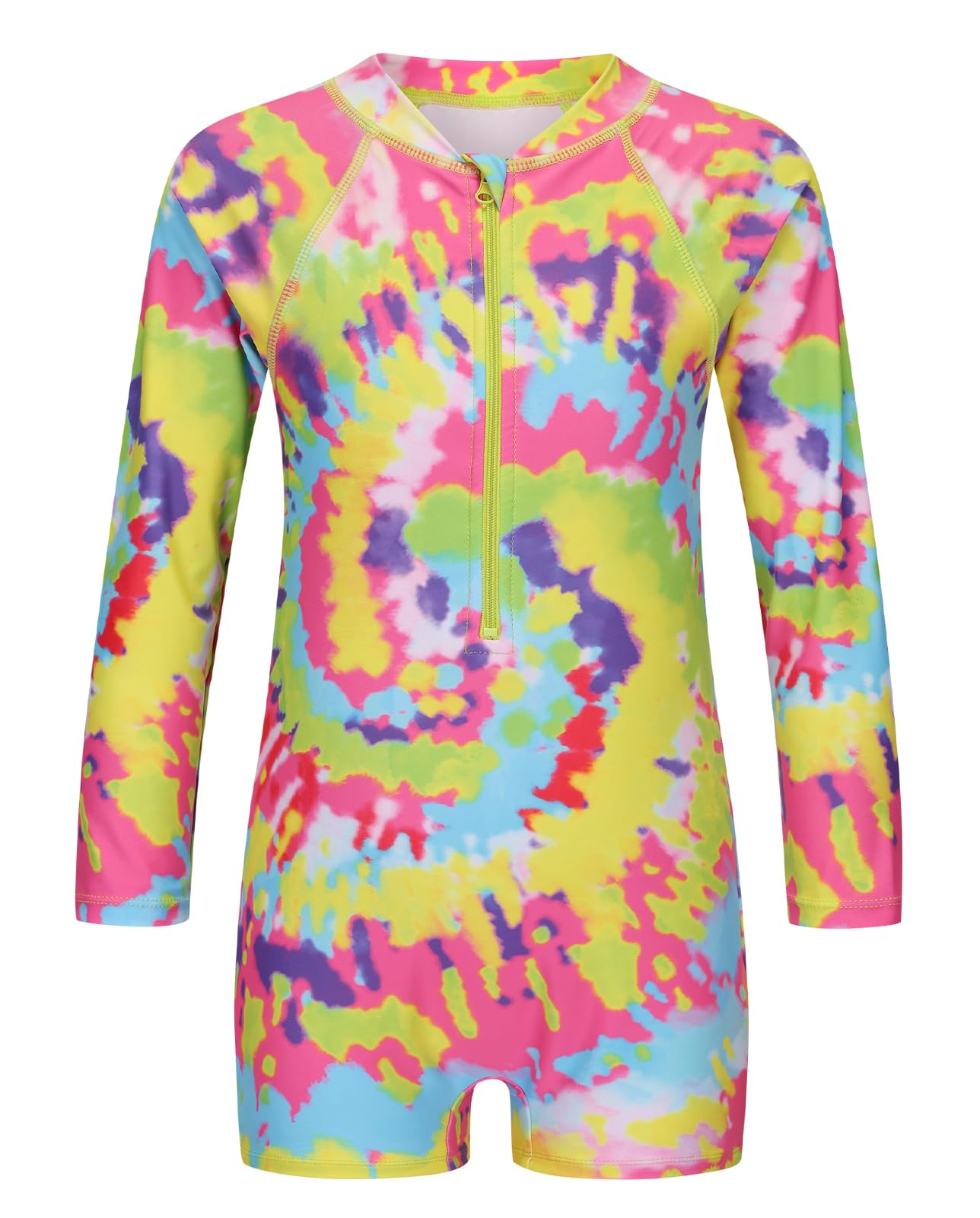 Girls One Piece Rash Guard Swimsuits for Girl Long Sleeve Bathing Suits with UPF 50+ Sun Proctection Sunsuits 3-16 Years