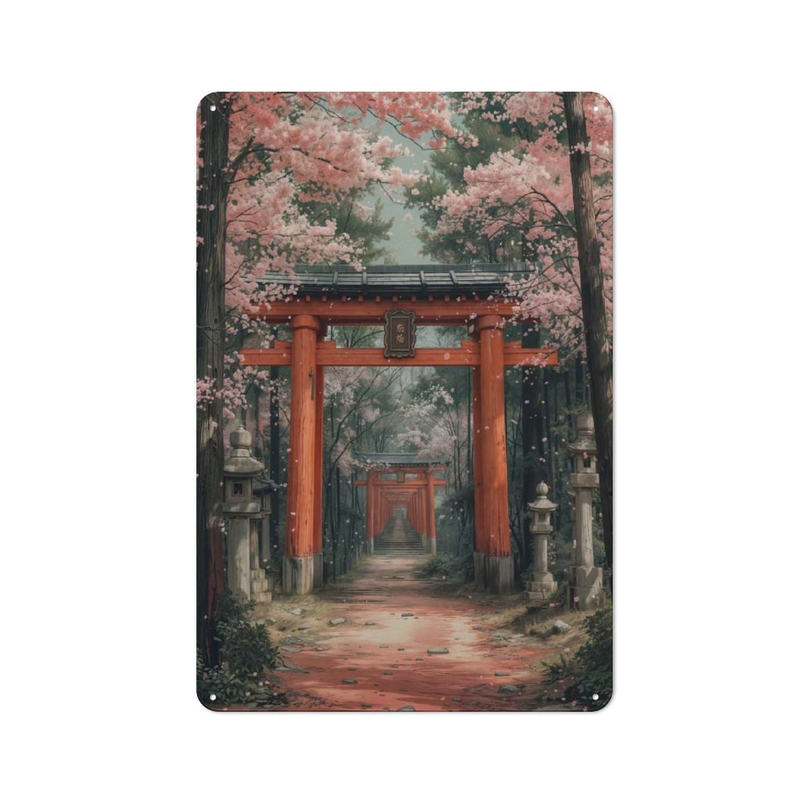 Enchanted Pathway Tin Sign 30x20cm, Creative Studio Wall Plaque for Hobby Room, Office, Lounge Or Living Room