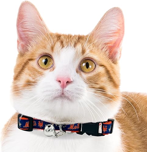 Miniatura 14 de MLB CAT Collar de satén de Los Angeles Angels, collar de equipo de béisbol para perros y gatos. Un collar de gato brillante y colorido con colgante