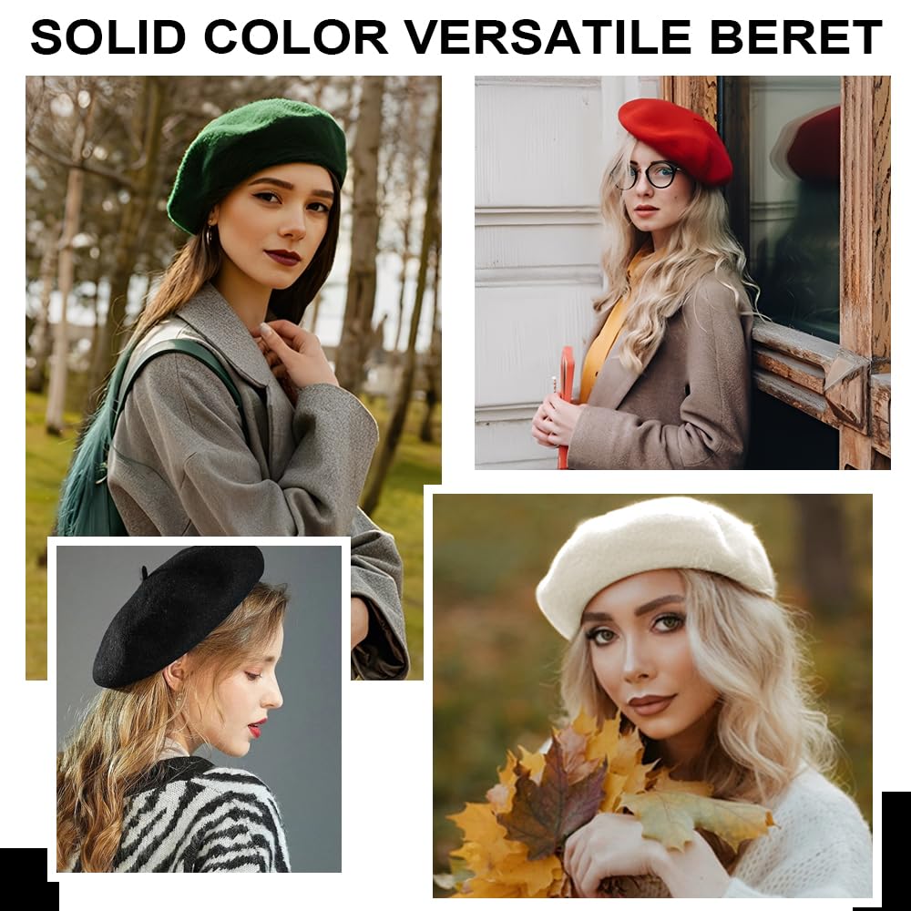 Boina Francesa Mujer Hombre,Boina Parisina de Verano,French Beret Hat,Boinas de Pintor Disfraz,Chapela Vasca Elegante,Sombrero Pintor Vintage,Boinas Artista de Invierno,Sombrero Mimo Disfraz