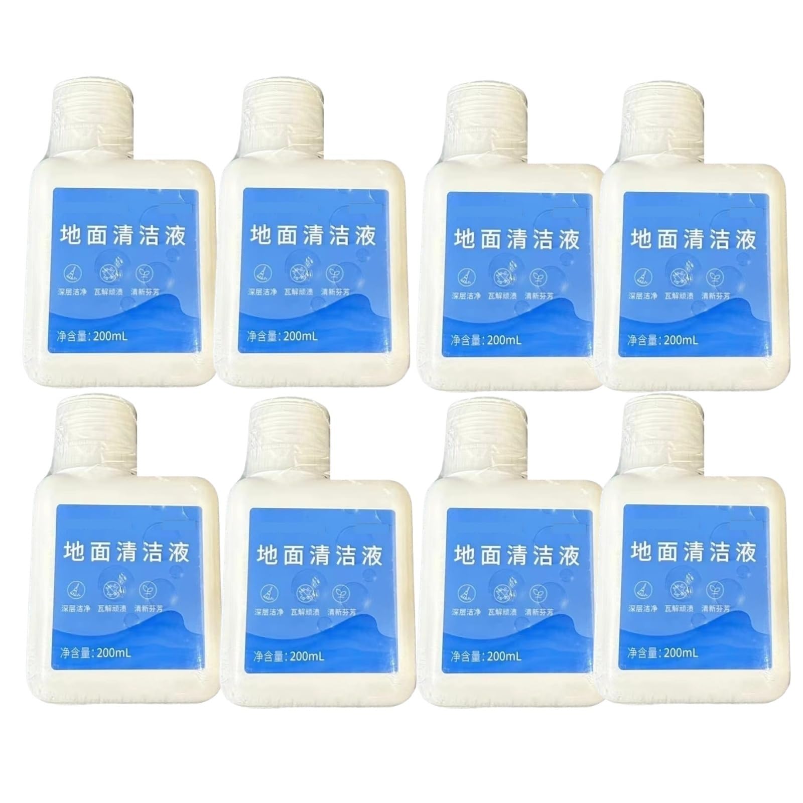 Solución limpiadora de suelos de 200 ml, compatible con MOVA Z50 Ultra/ Z60 Ultra/ AWH6(8 bottles)