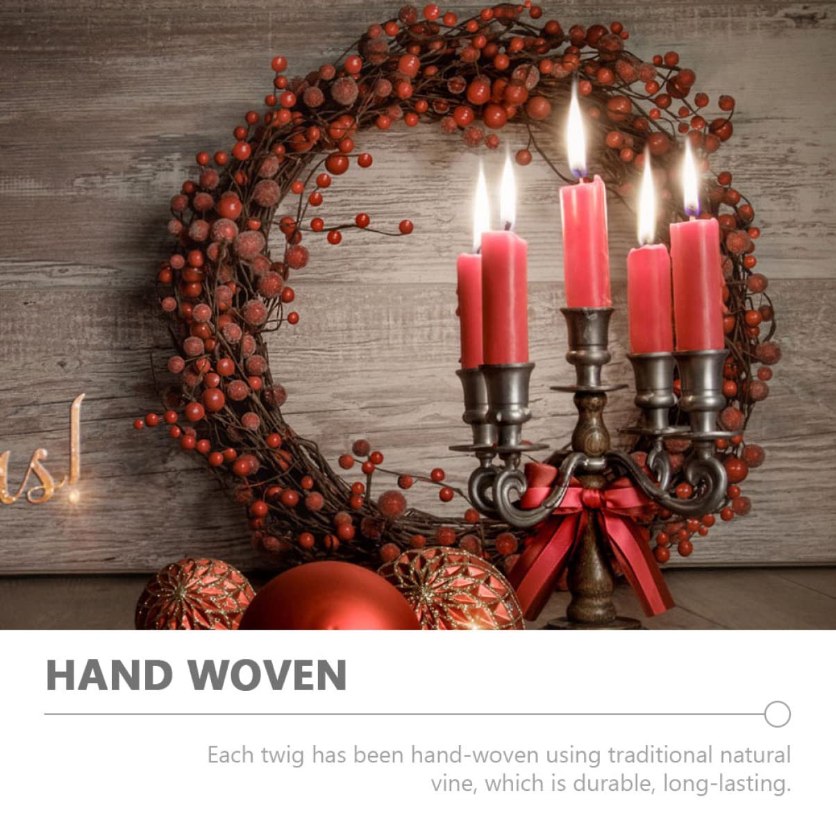 Zerodeko 3 Juegos Rota Adornos para Arboles De Navidad Día Festivo Luces De Hadas Personalizar Obsequios Personalizados Ratán Bricolaje De Vid Colgante Coffee 2 Piezas * 3