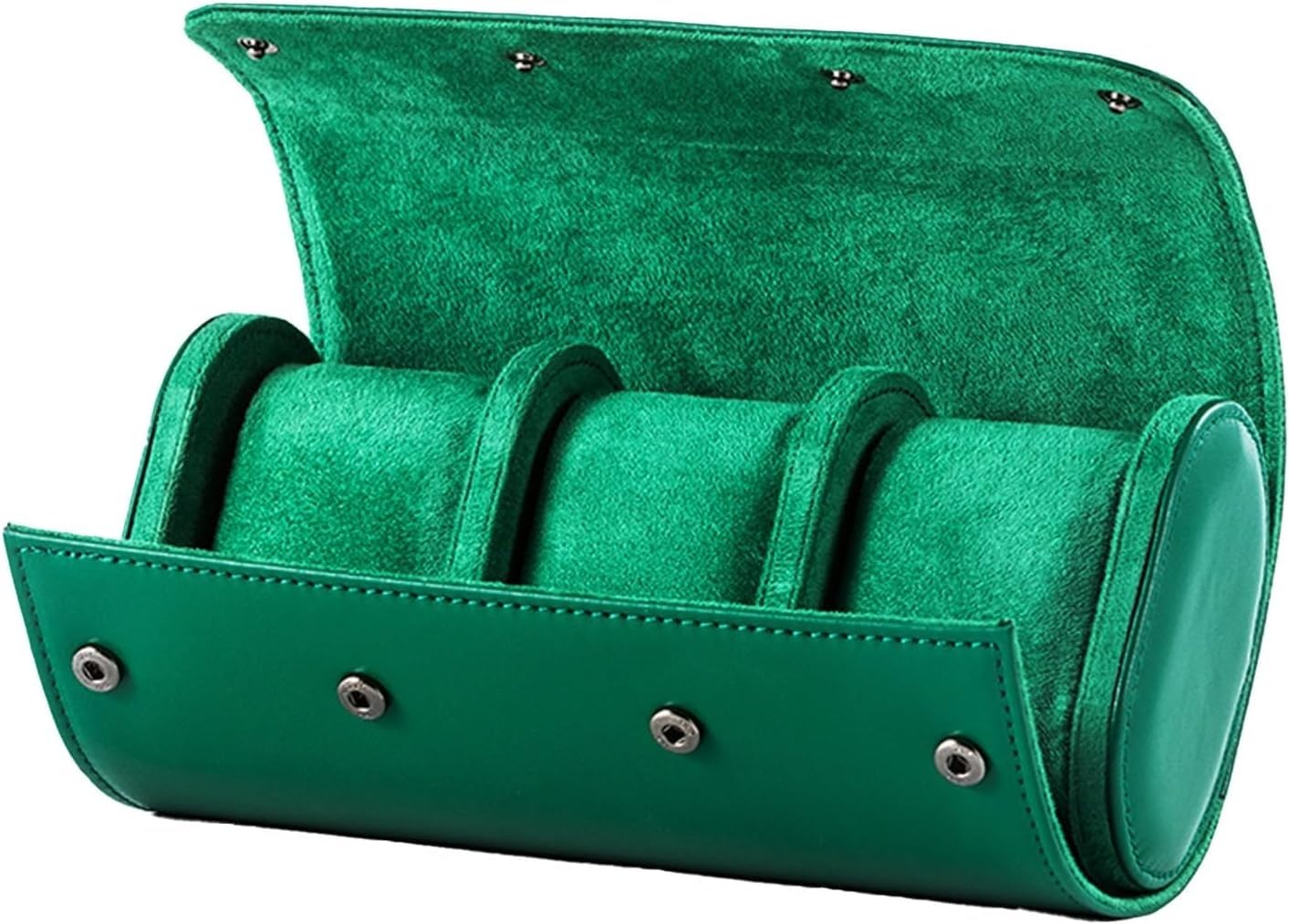 Tragbare Uhrentasche, Aufbewahrungsbox Für Mechanische Uhren, Uhrentasche Aus Leder, Uhrenaufbewahrungsbox, Geeignet Für Die Meisten Uhren Und Smartwatches（One Color-3 Slots）