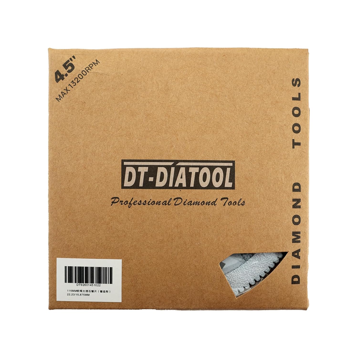 DT-DIATOOL Diamond Blade 4.5 Inch Pack of 2 for Marble Ceramic Tile Porcelain Tile Granite Artificial Stone Vacuum brazed Diamond Cutting Disc for Angle Grinder Circular Saw