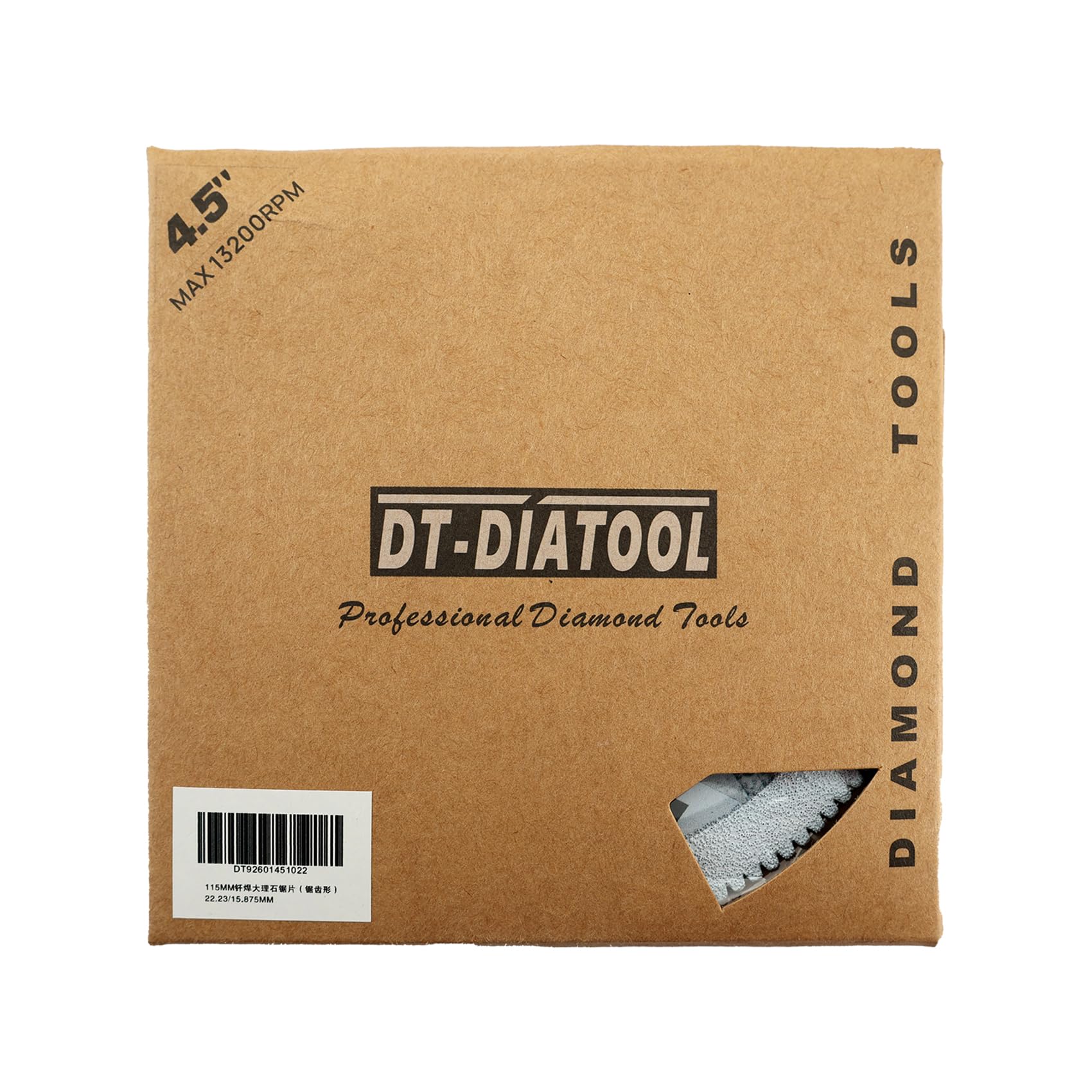 DT-DIATOOL Lama diamantata da 11,4 cm, confezione da 2 per marmo, ceramica, piastrelle, porcellana, granito, pietra artificiale, brasato, disco diamantato per smerigliatrice angolare, sega circolare