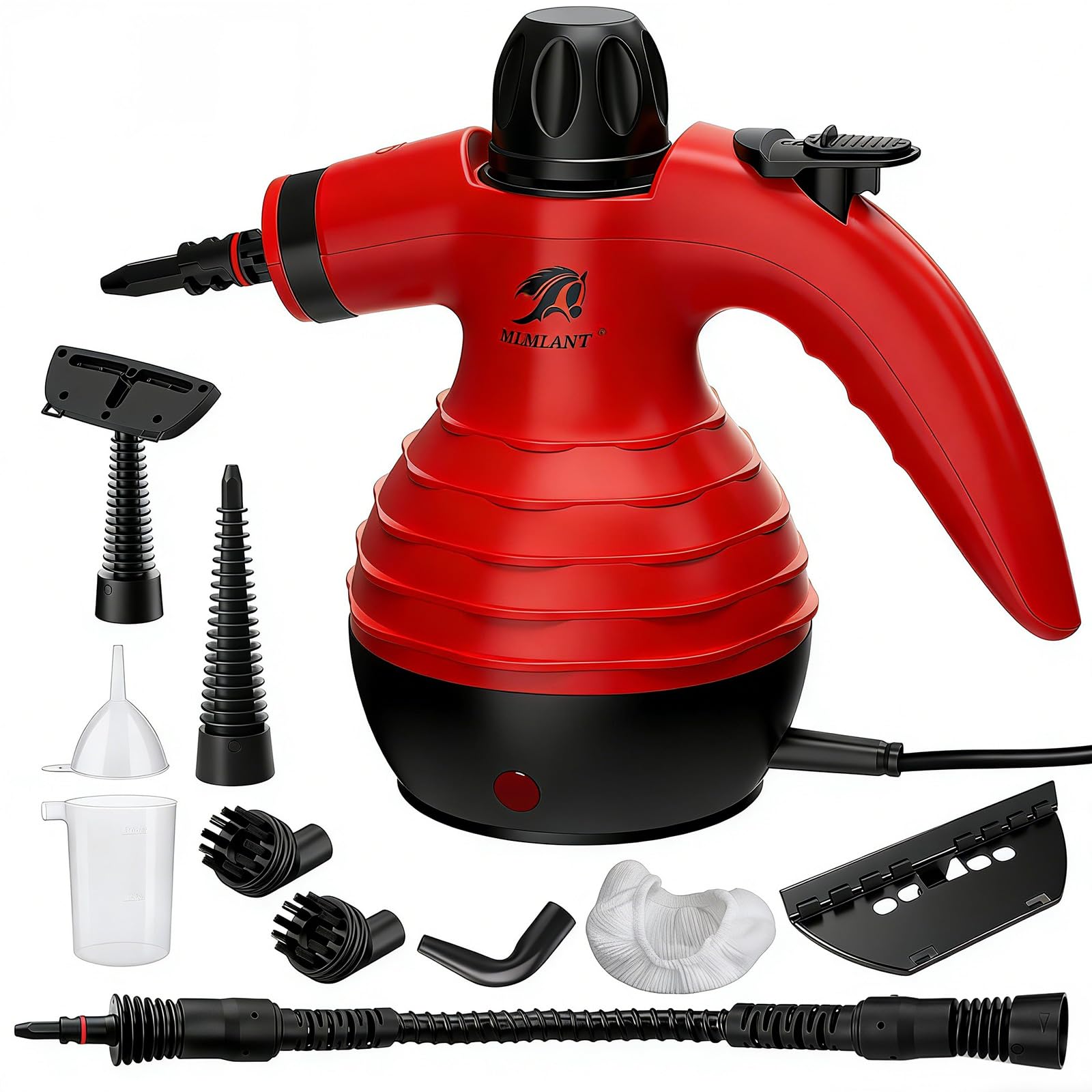MLMLANT Multi-functional Handheld Steamer Cleaning With 9 Accessories, Suitable for Kitchens, Bathrooms, Sofas, and Car Seats, Filters