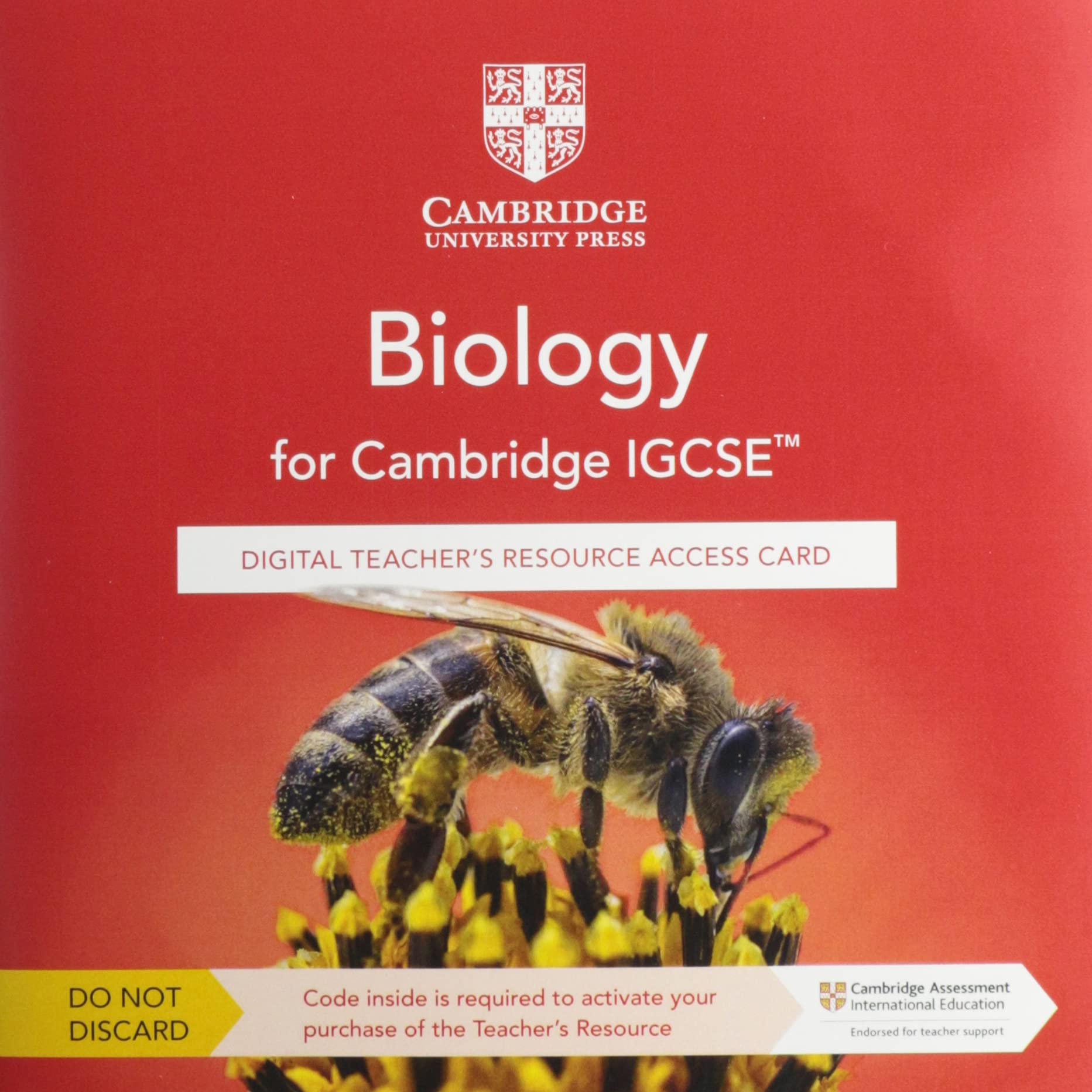 Cambridge IGCSE (TM) Biology Digital Teacher's Resource Access Card (Cambridge International IGCSE)