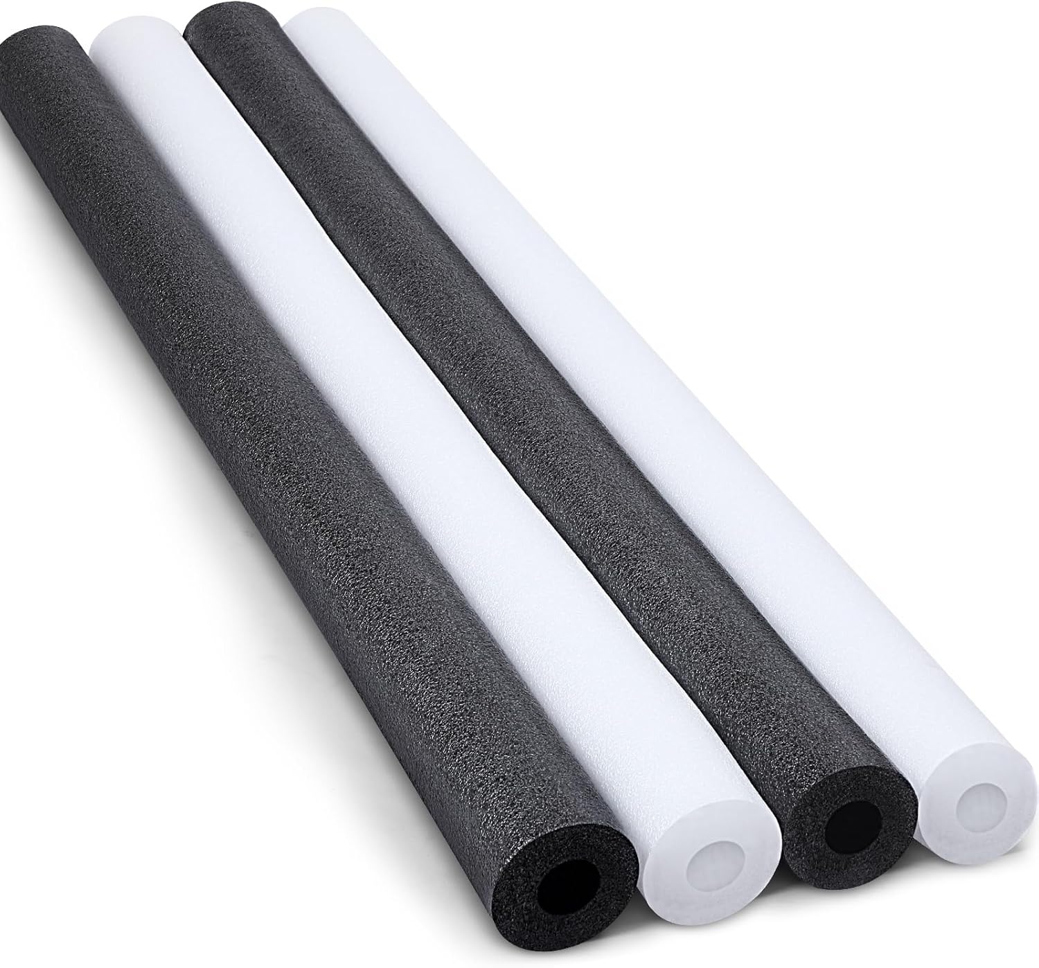 Hanaive 4 Pack 55 Inch x 3.5 Inch Jumbo Pool Noodles Floating Pool Noodles Foam Tube Extra Large Hollow Swim Noodles Floats Heavy Duty for Adults Swimming Craft Projects