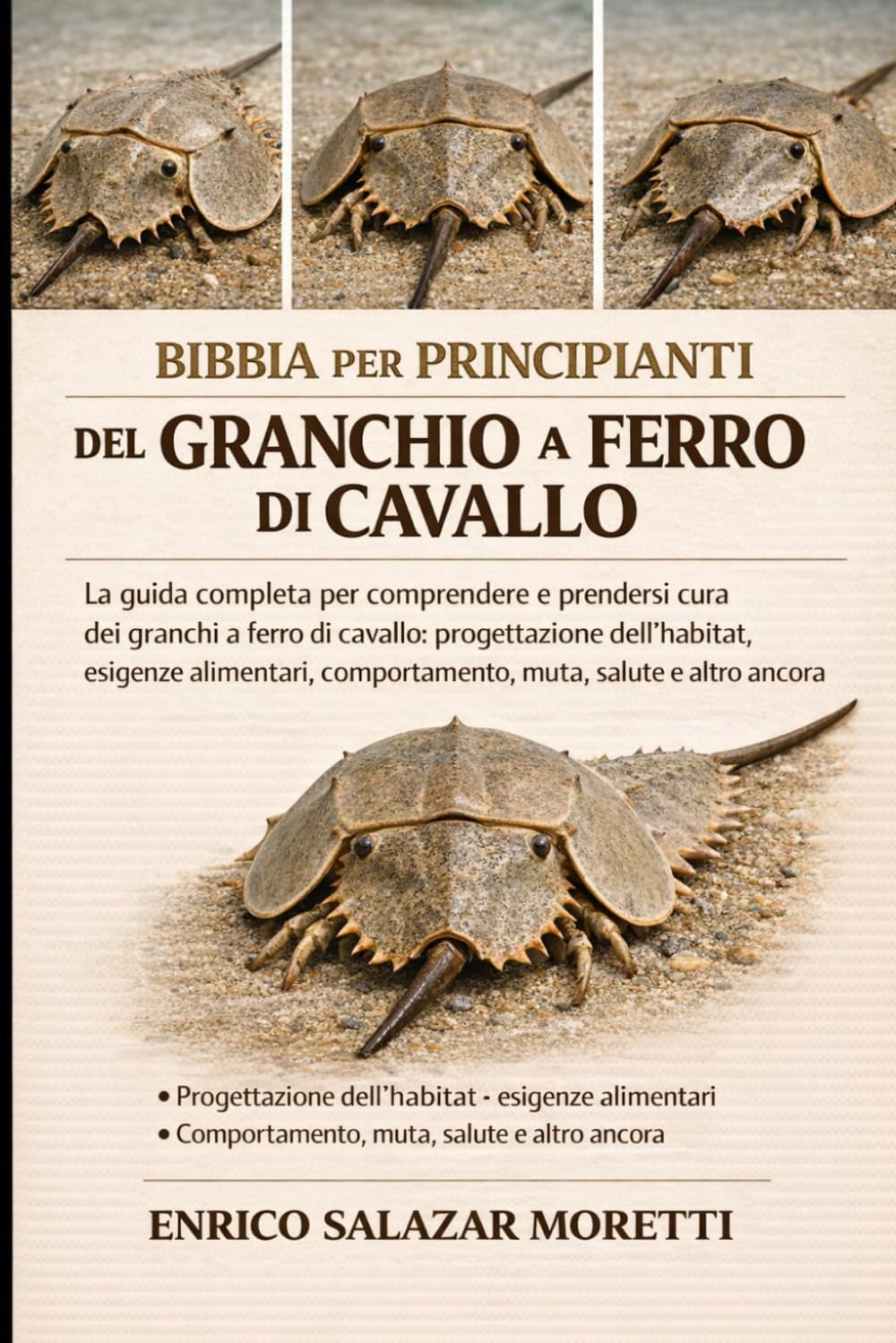 BIBBIA PER PRINCIPIANTI DEL GRANCHIO A FERRO DI CAVALLO: La guida completa per comprendere e prendersi cura dei granchi a ferro di cavallo: ... comportamento, muta, salute e altro ancora