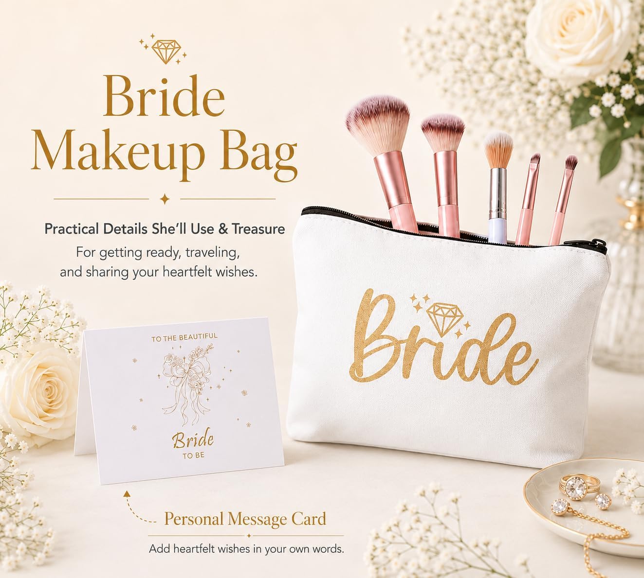 Bridal Shower Gifts for Bride To Be - Unique Bride Gift Box Set with Gifts Ideas, Bachelorette Party Gifts, Engagement Wedding Presents for Women, Wifey Future Mrs Gifts