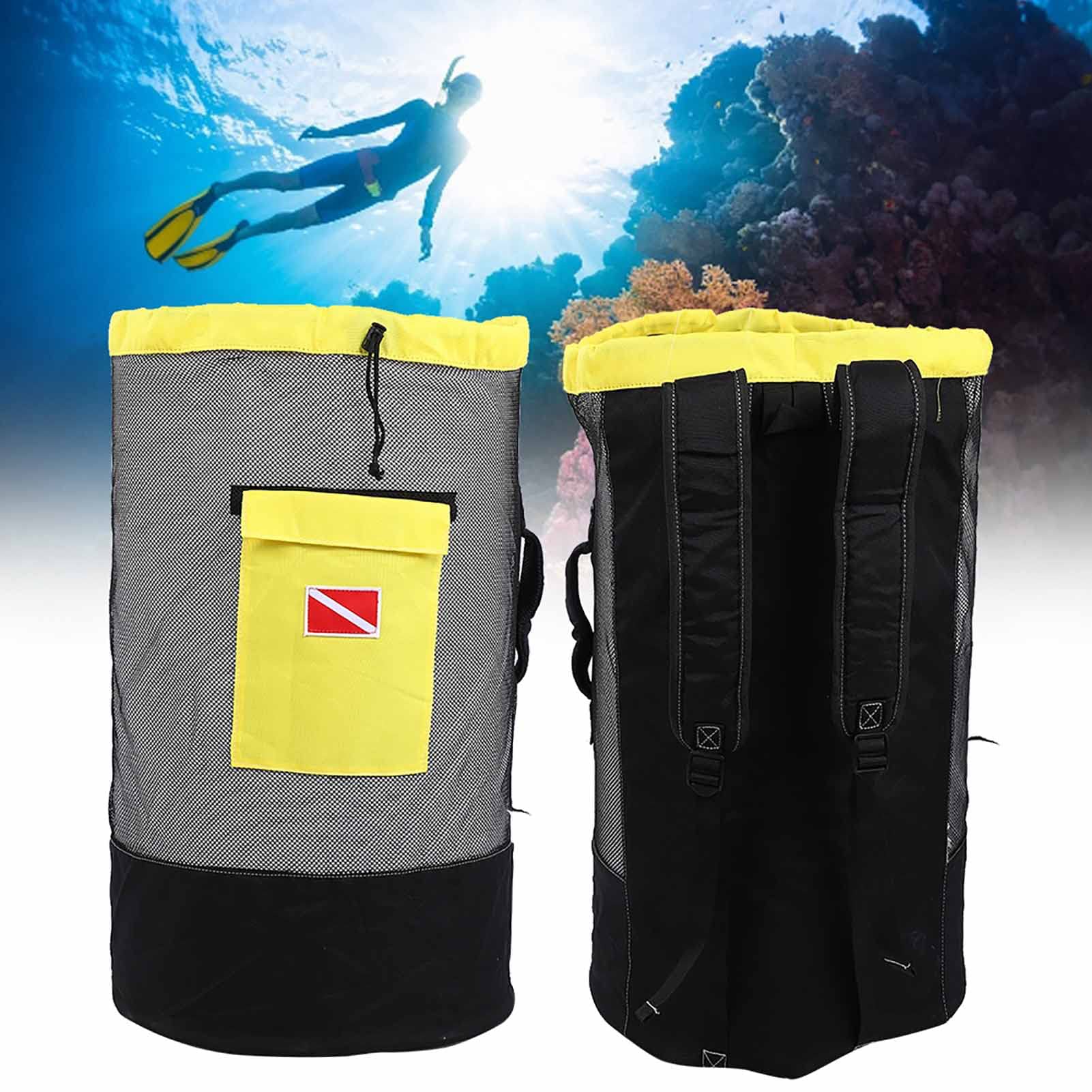 Tbest Borsa da Sub 80 Litri Zaino da Nuoto in Tessuto a Rete Traspirante con Tasche Multiple