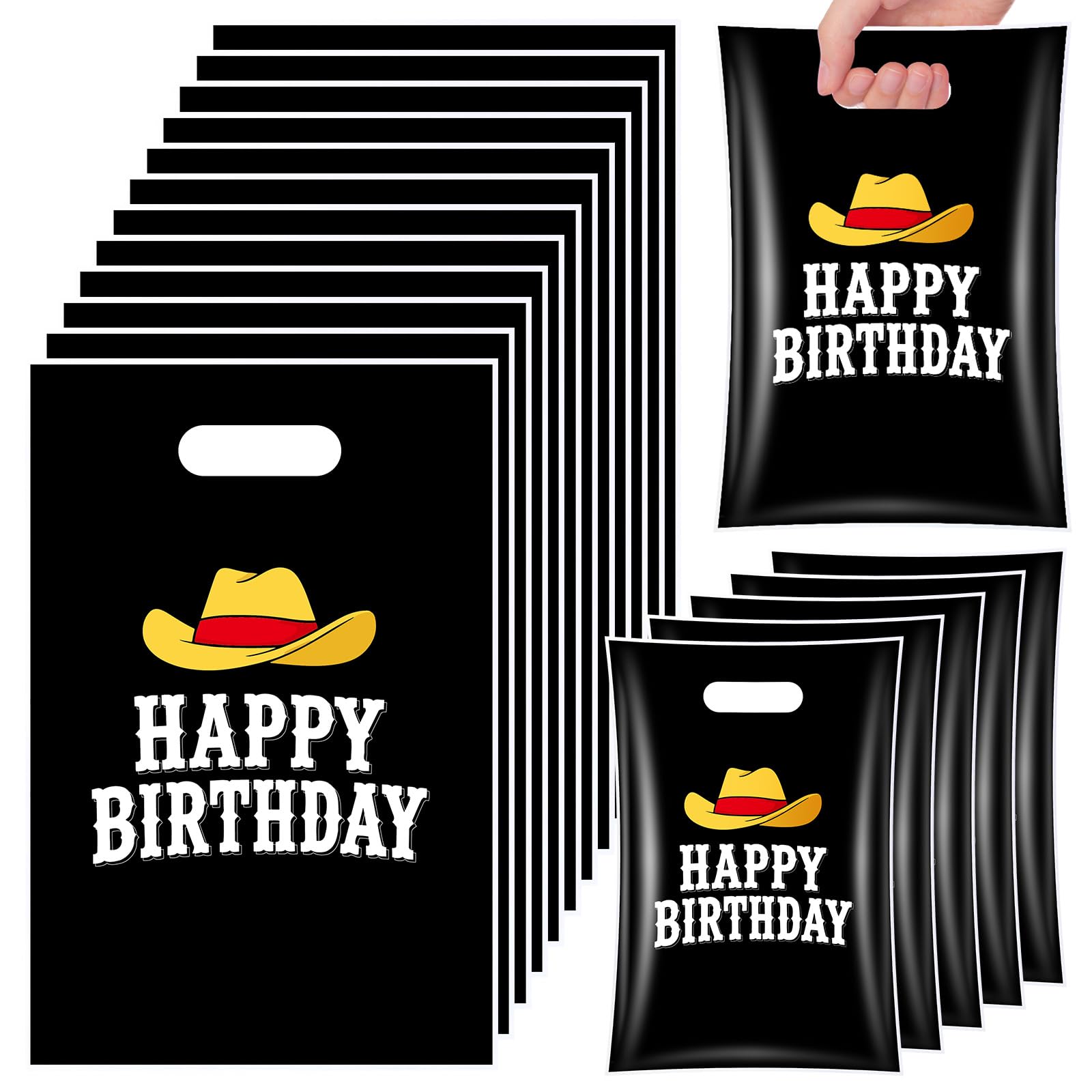 Eccliy 30 Pcs Pirate Themed Black Birthday Bags Party Favor Decoration — image 1