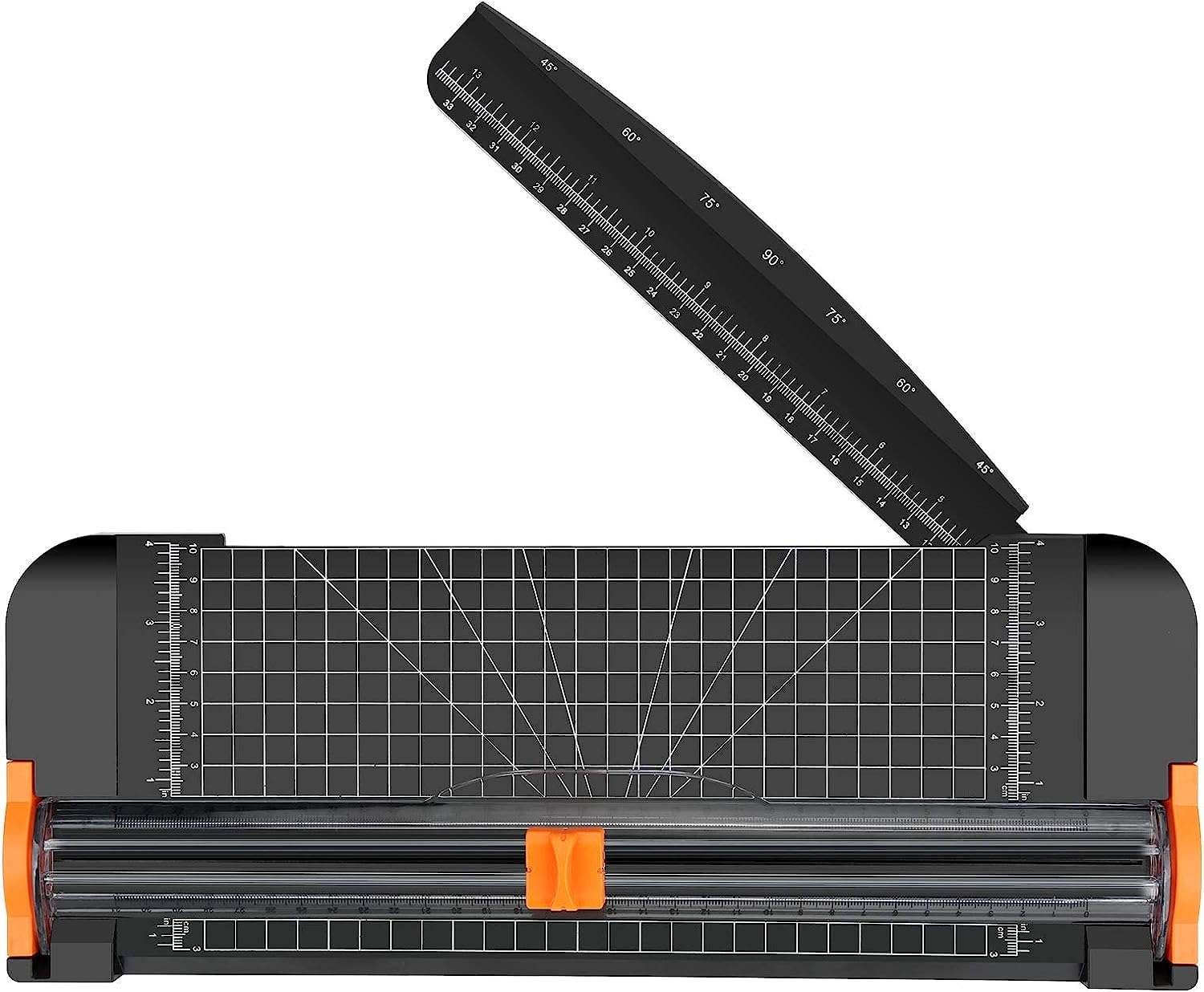 Benting A4 Paper Cutter 12 Inch Titanium Paper Trimmer Scrapbooking Tool with Automatic Security Safeguard and Side Ruler for Craft Paper, Coupon, Label and Cardstock