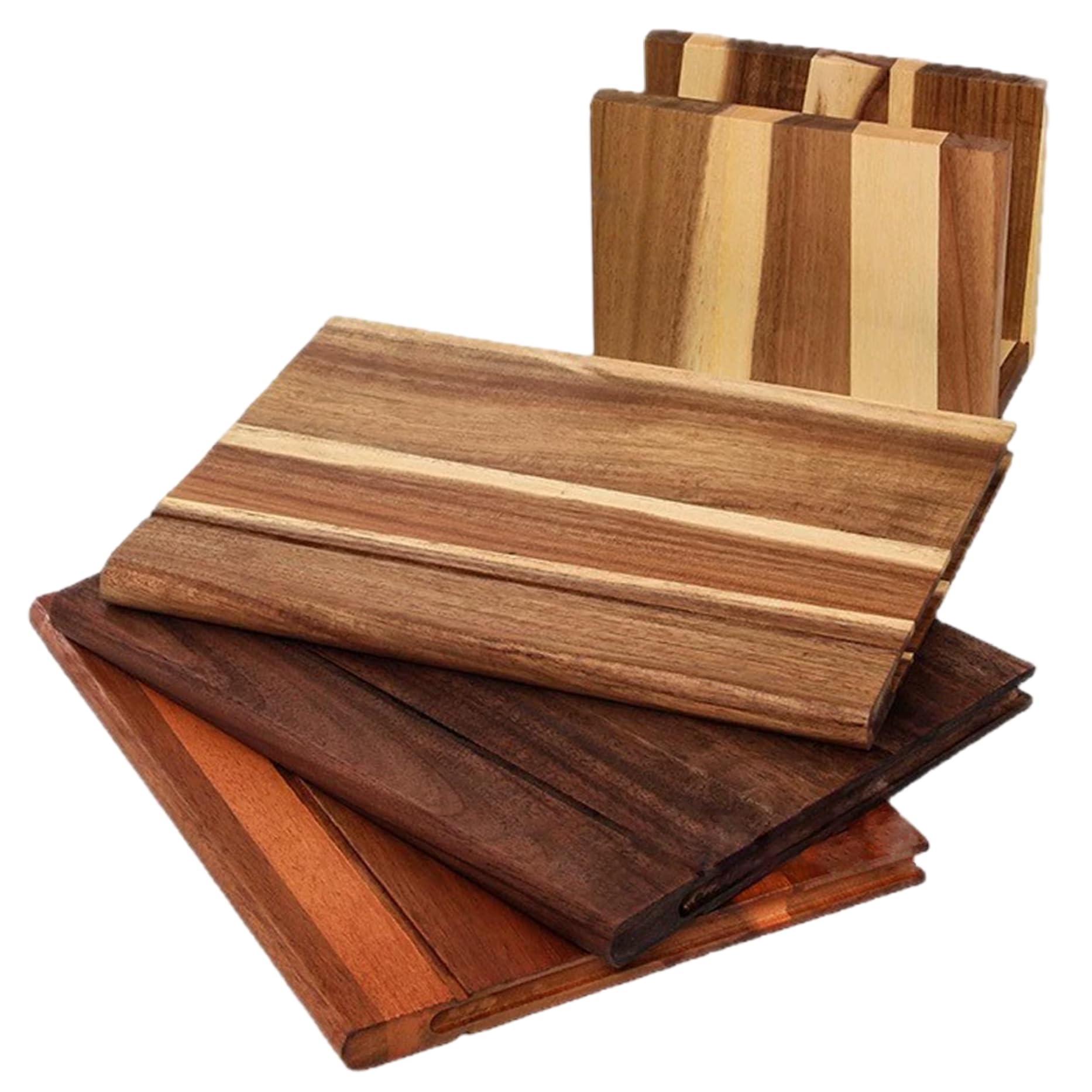 Set di libri da 3 pezzi con tagliere con supporto Taglieri in legno a doppio lato che sembrano libri per verdure da cucina, formaggio, pane e carne.