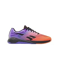 Reebok Sneaker Unisex Nano X5, Bianco FTW, Arancione Flash, Viola Royal, 44 EU, FTW White Flash Orange Royal Purple, 44 EU
