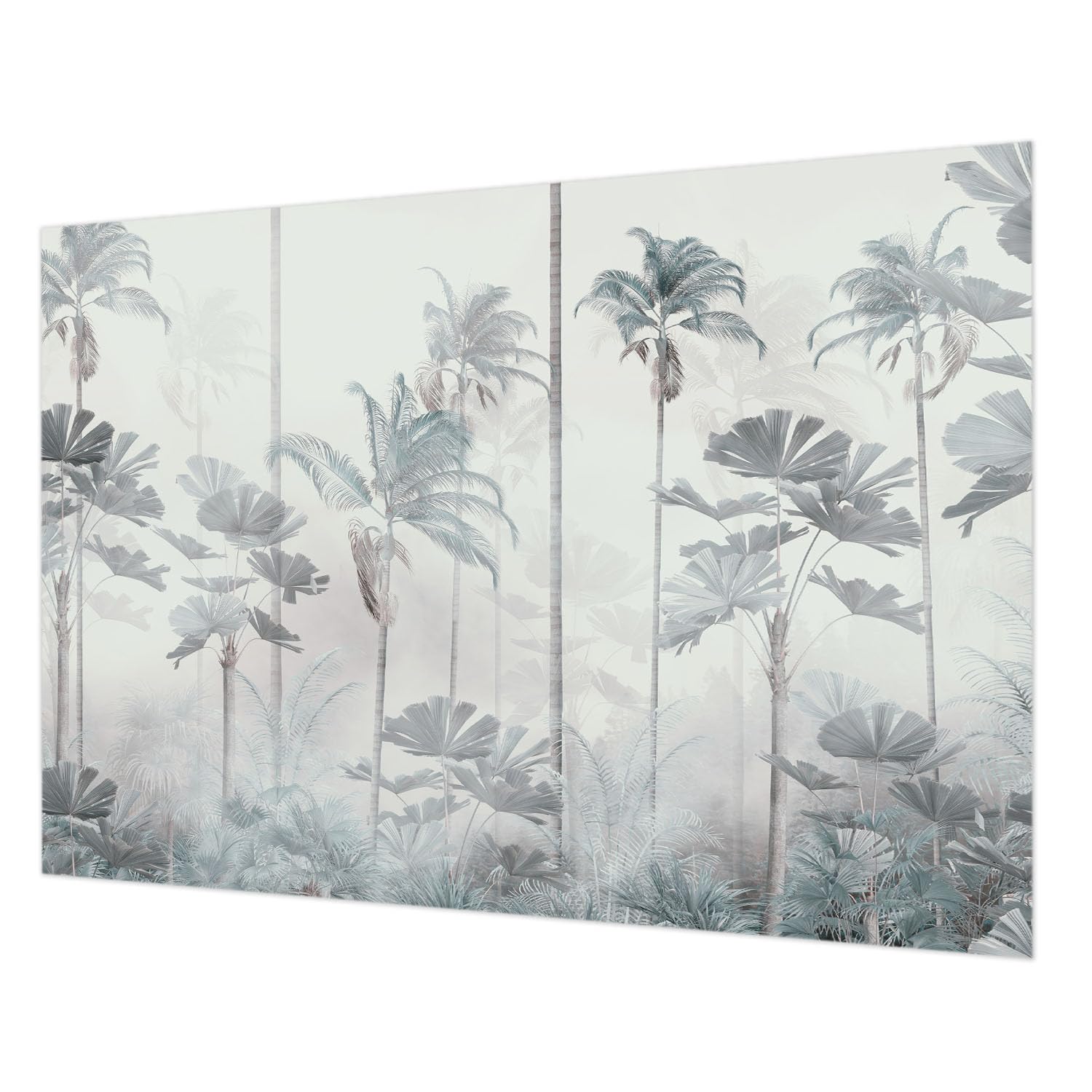 Paysage tropical en papier peint mural intissé 312x219 cm pour salon chaleureux